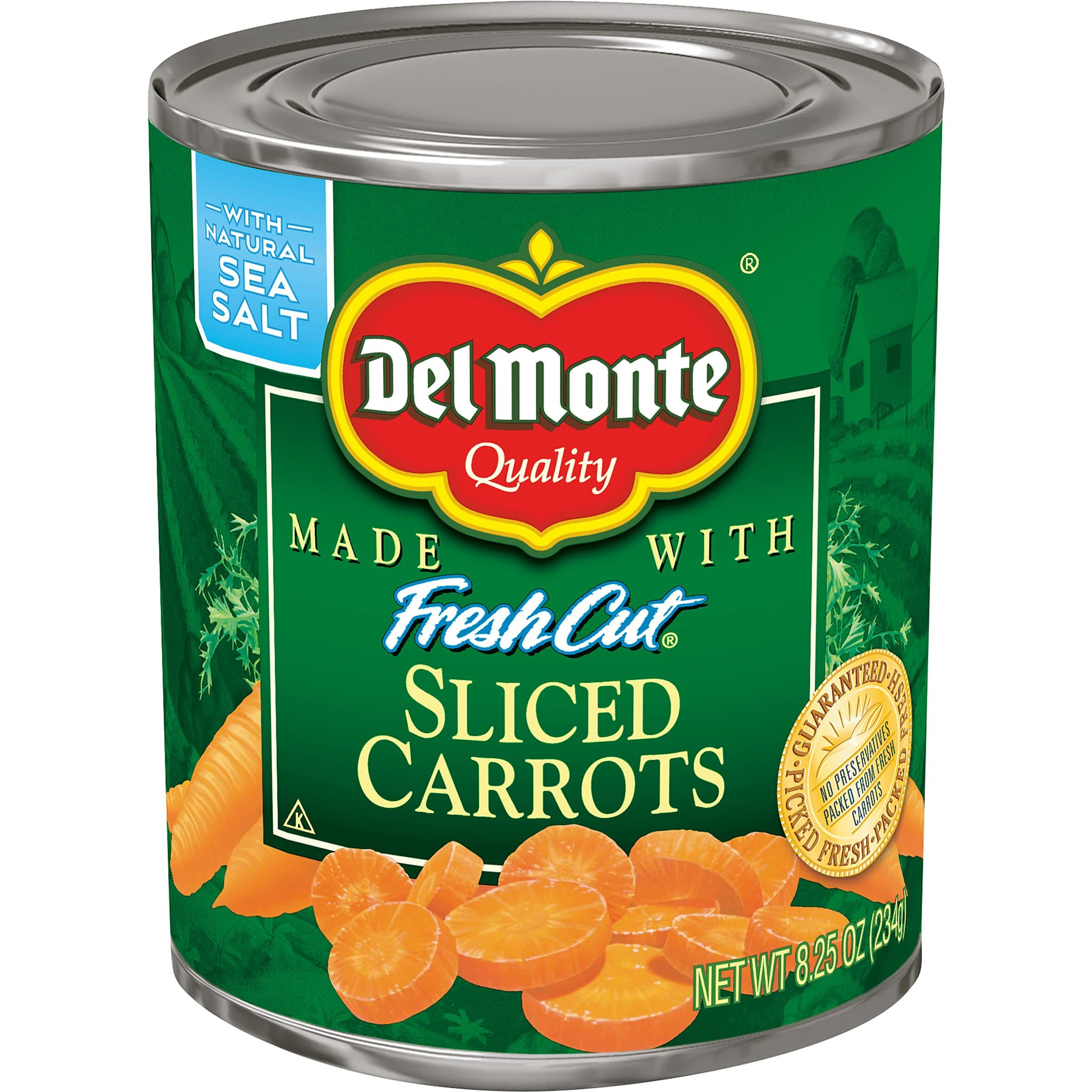 Del Monte Sliced Carrots, 8.25 Ounce (Pack Of 12)