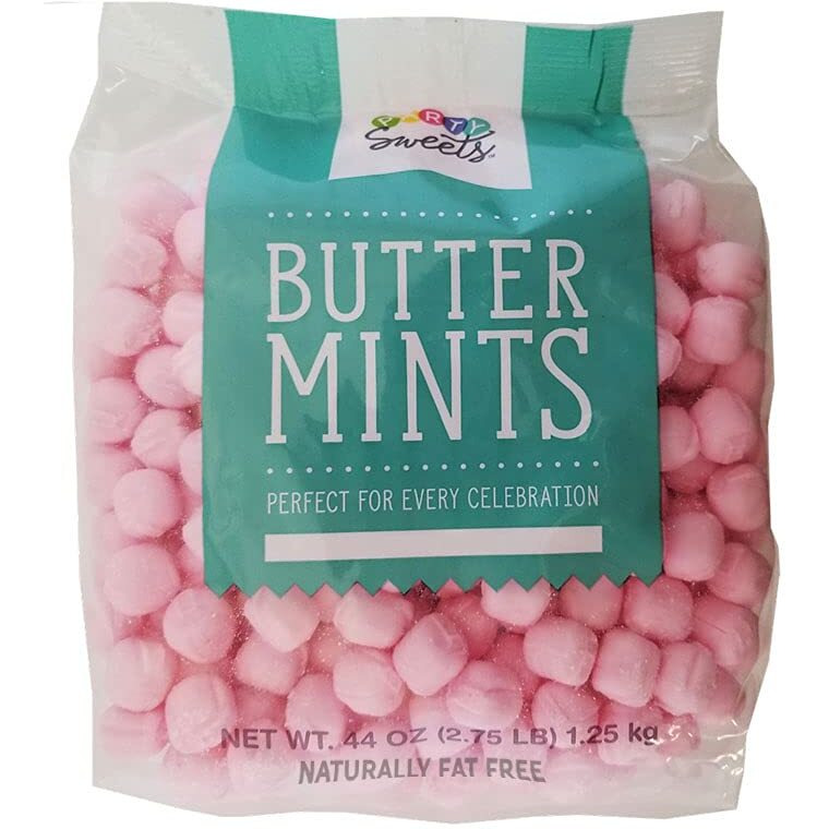 Party Sweets Pink Buttermints, 2.75 Pound, Appx. 350 Pieces From Hospitality Mints