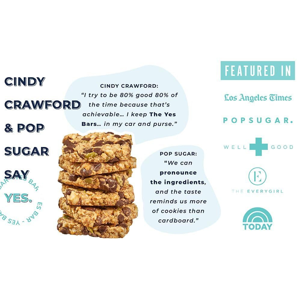 The Yes Bar - Six Flavor Variety Pack - Plant Based Protein, Decadent Snack Bar - Vegan, Paleo, Gluten Free, Dairy Free, Low Sugar, Healthy Snack, Breakfast, Low Carb, Keto Friendly (Pack Of 6)