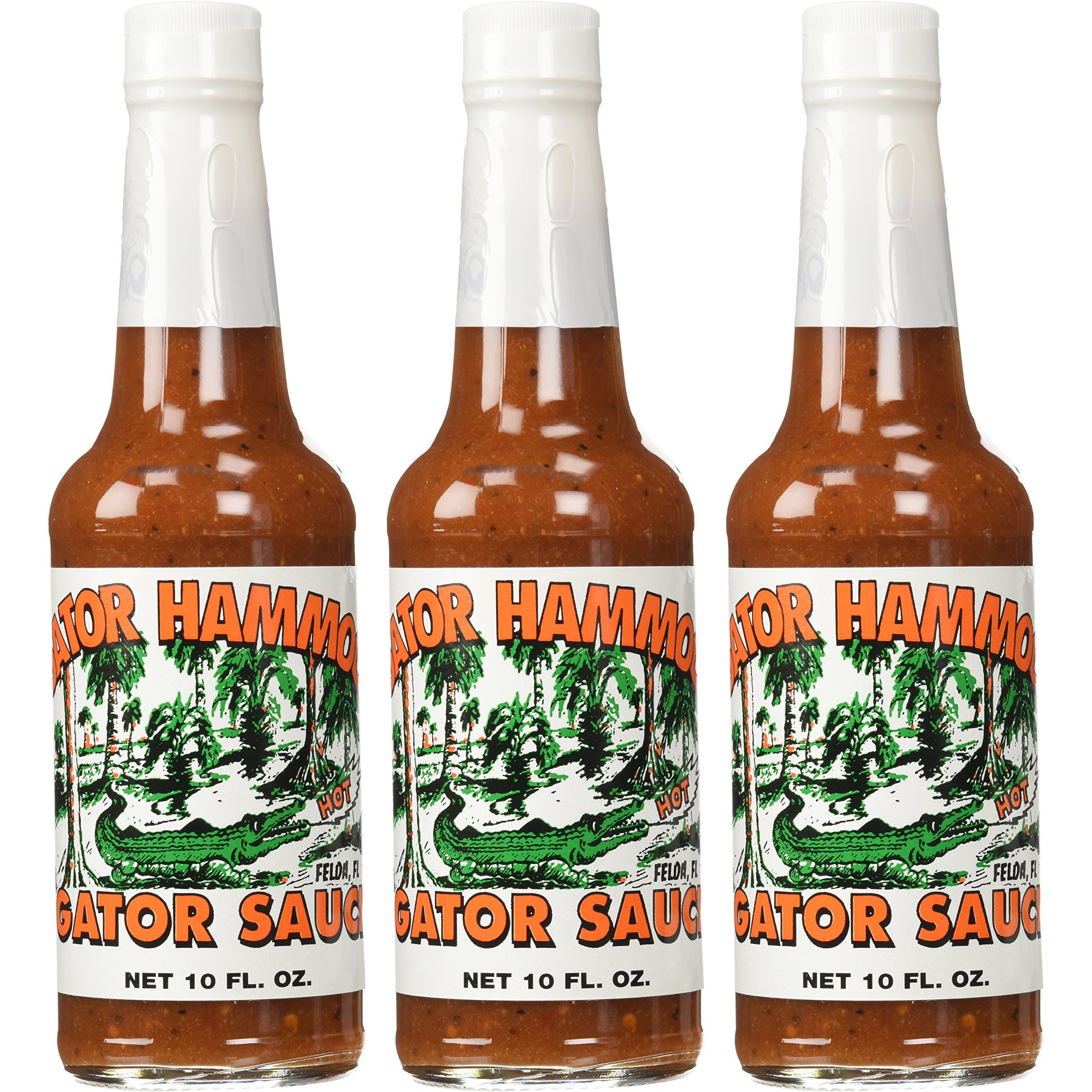 Gator Hammock Gator Sauce - 10 Ounce Bottles, 3 Pack