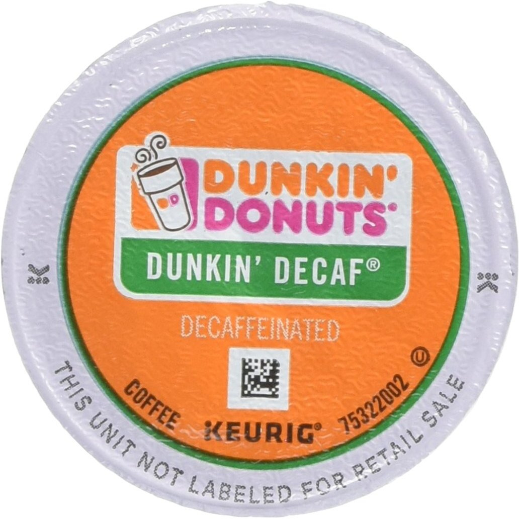 Dunkin Donuts 0846 K-Cup Pods, Decaf, 24/Box