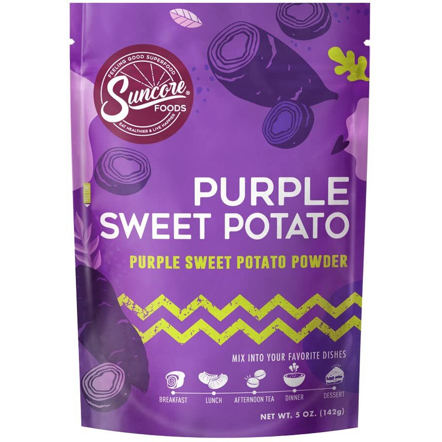 Suncore Foods Purple Sweet Potato Powder, Purple Food Coloring Powder, Gluten-Free, Non-Gmo, 5Oz (1 Pack)