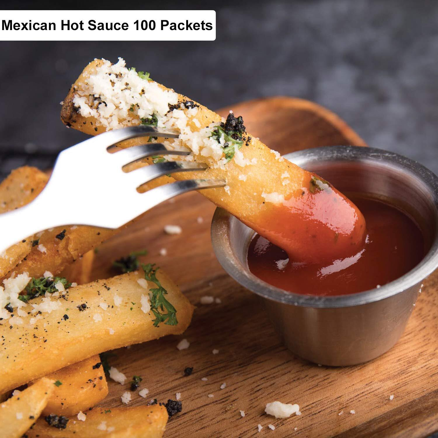 "&quotValentina Mexican Hot Sauce Picante Salsa Seasoning Salt Spice Mix Made From Chili Peppers Perfect For Chips Fast Foods Lunch Snacks Or More 100 Packets Of 0.3 Oz. (8 Grams) ""
