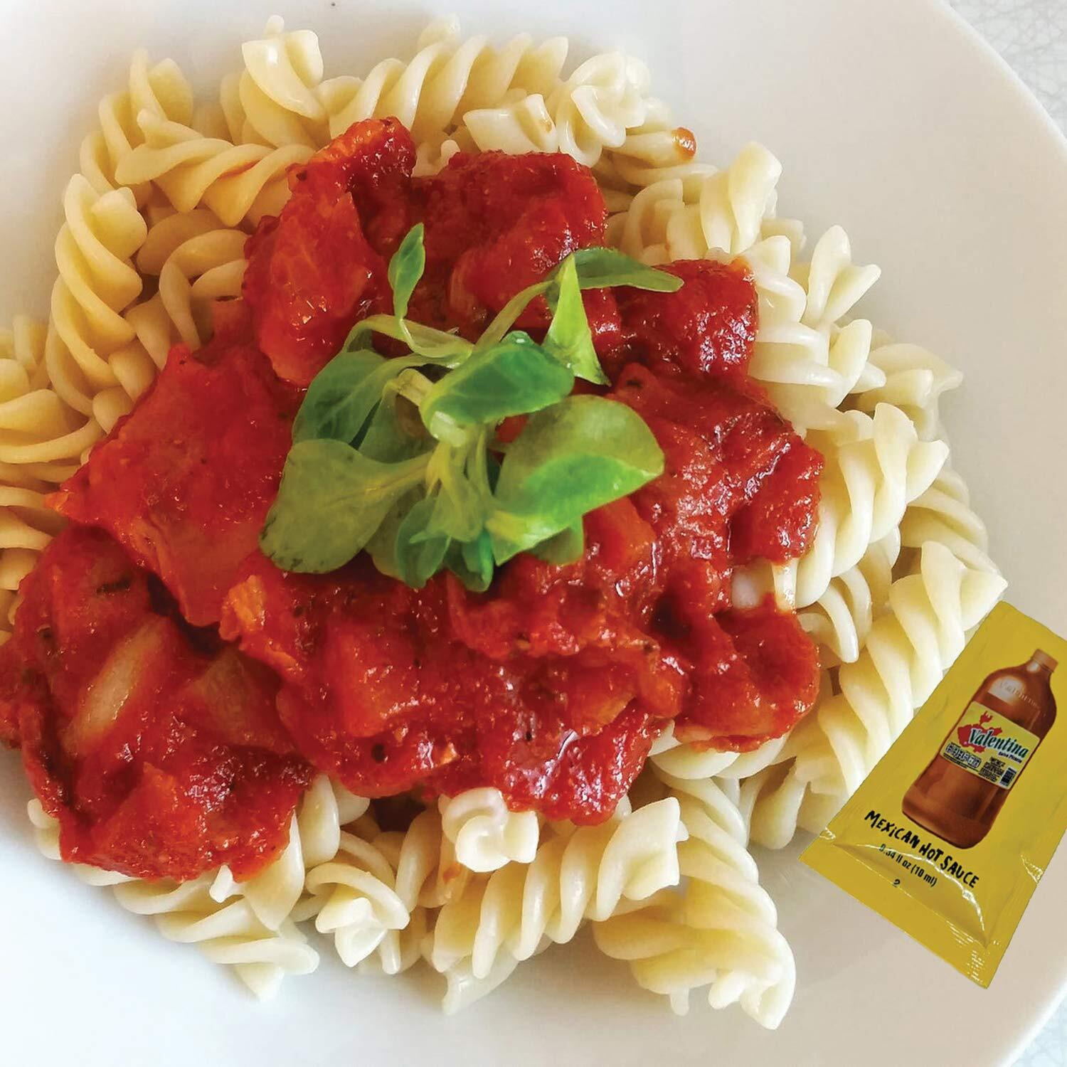 "&quotValentina Mexican Hot Sauce Picante Salsa Seasoning Salt Spice Mix Made From Chili Peppers Perfect For Chips Fast Foods Lunch Snacks Or More 100 Packets Of 0.3 Oz. (8 Grams) ""