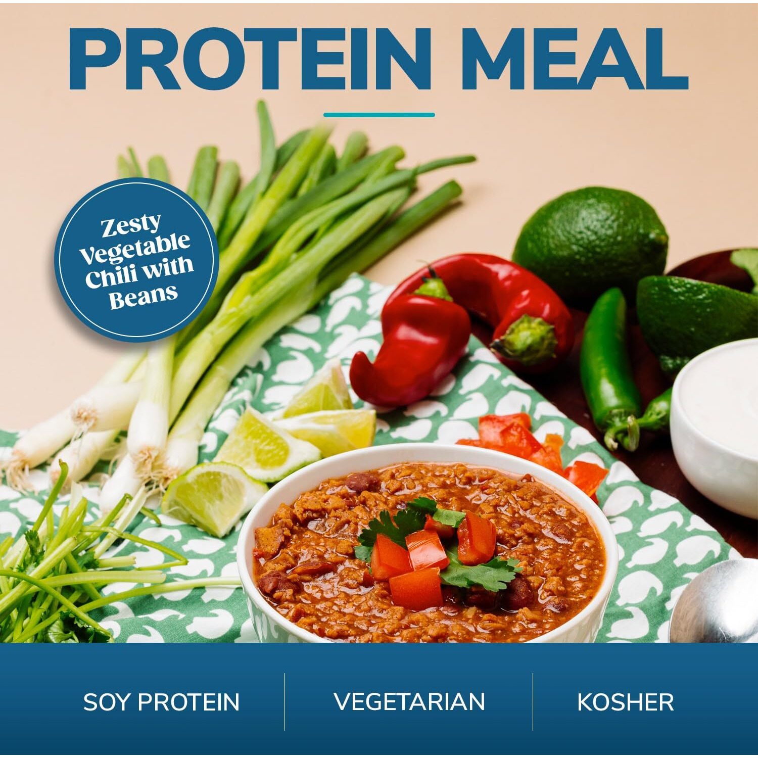Wonderslim Protein Meal, Zesty Vegetable Chili W/Beans, 12G Protein, 4G Fiber, Gluten Free (7Ct)