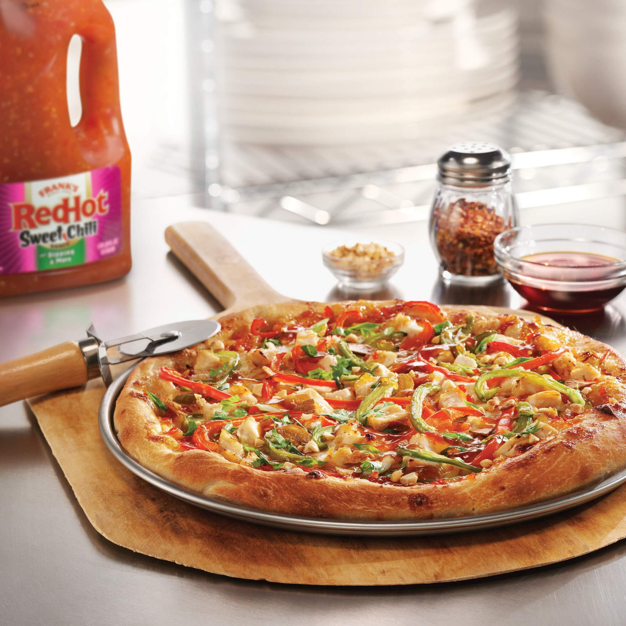 Frank's Redhot Sweet Chili Sauce, 0.5 Gal - One Half Gallon Bulk Container Of Sweet Chili Hot Sauce For Wings, Pizza, Sandwiches, Stir Fry, And More