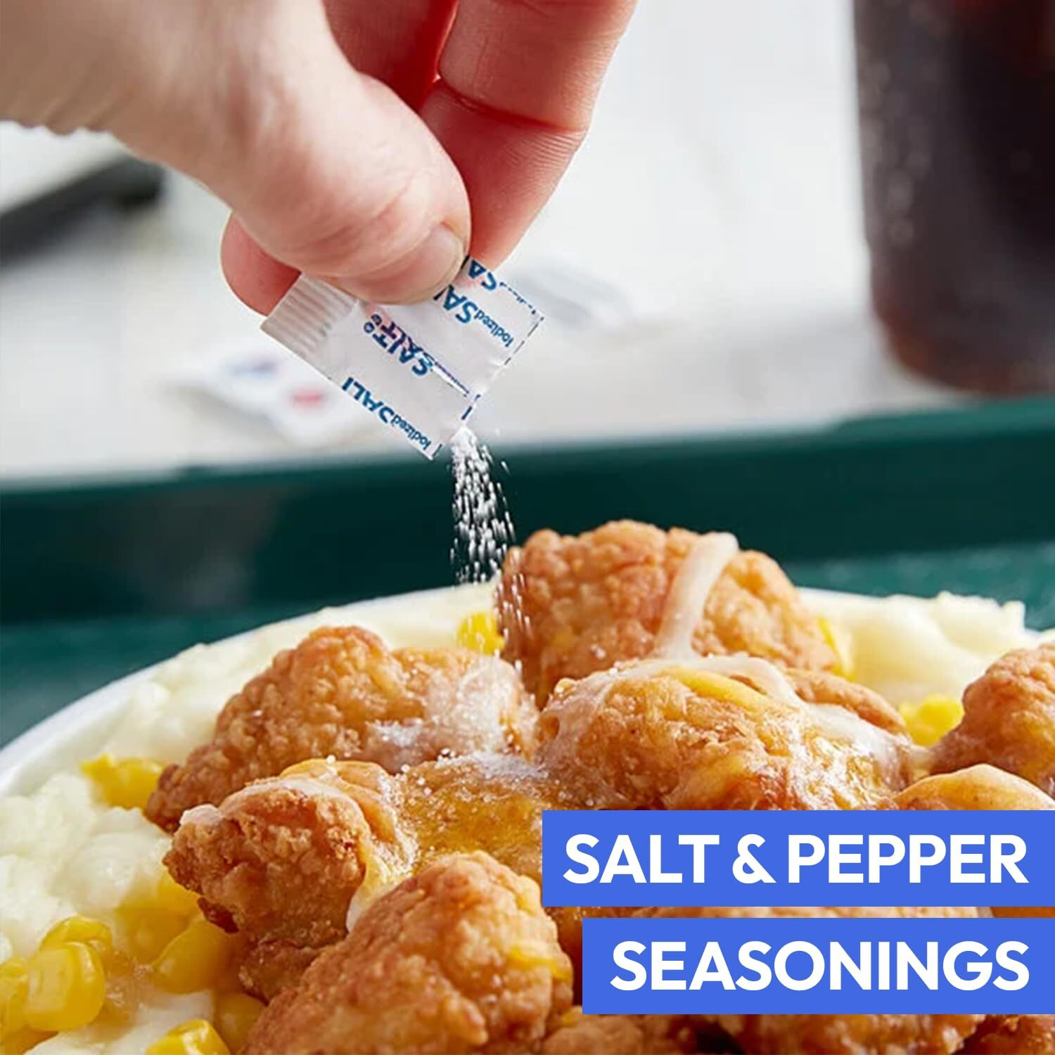 Ts Home Goods Salt And Pepper Packets. Good For Travel,For Everyday,1000 Pack,(500 Each)