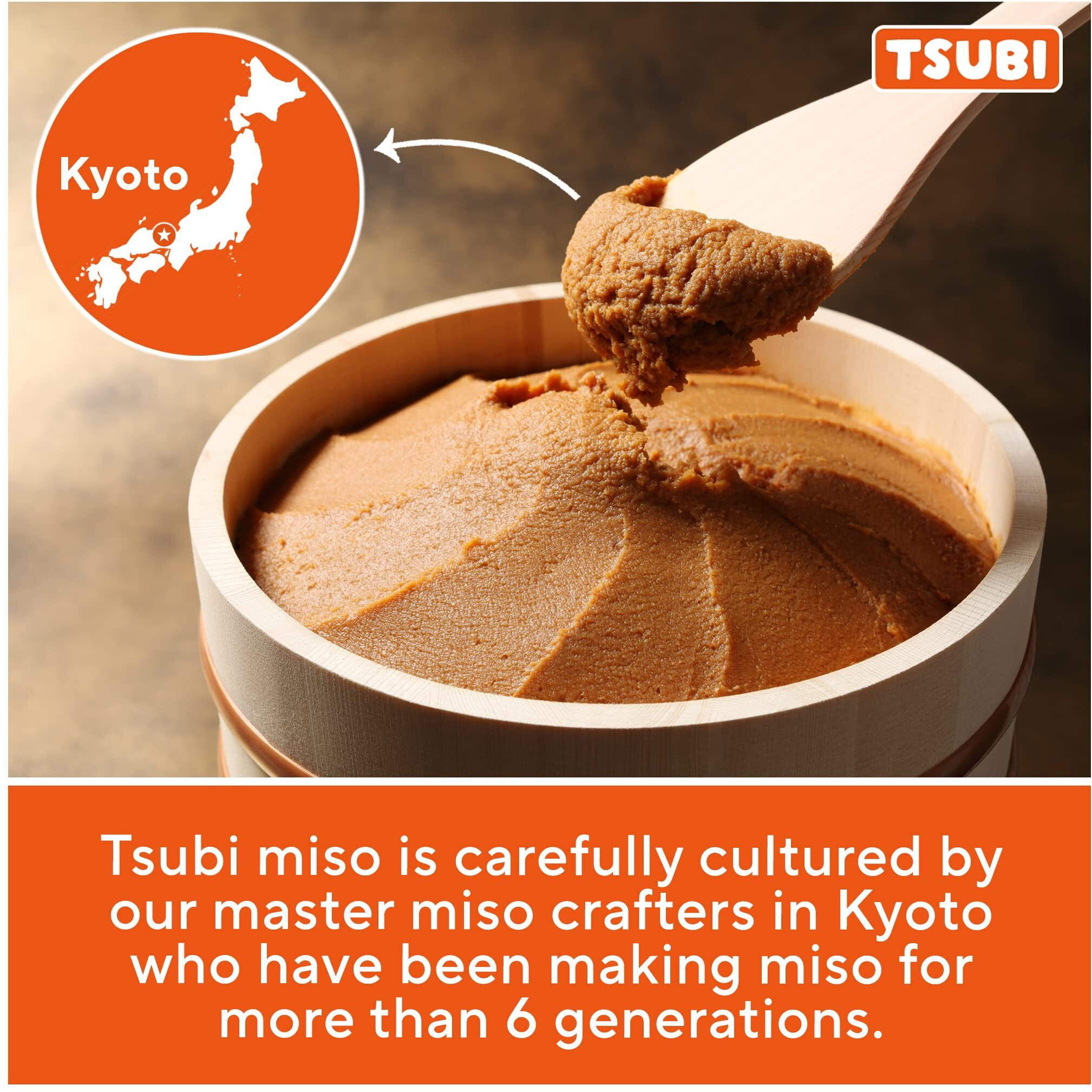 Tsubi Soup Freeze-Dried Japanese Miso Soup Packets - Instant, Vegan, Easy Mix, Gluten & Msg-Free, & Flavorful - Ready In Seconds - Authentic Taste Of Japan - Yellow Miso (Eggplant & Ginger) - 4 Packs