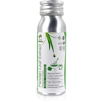 Pandan Extract Concentrate For Bakery & Beverage | Standardized Plant Extract Of The East, Fresh Natural Asian Gourmet Flavoring Ingredient (80G)