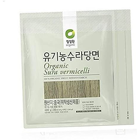 Chung Jung One Organic Sura Vermicelli Sweet Potato Glass Noodle 14.10 Oz(Pack Of 1)