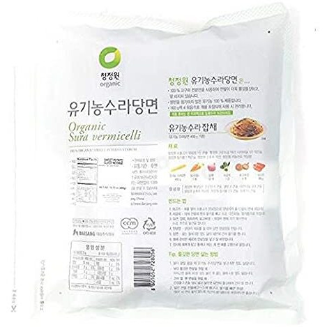Chung Jung One Organic Sura Vermicelli Sweet Potato Glass Noodle 14.10 Oz(Pack Of 1)