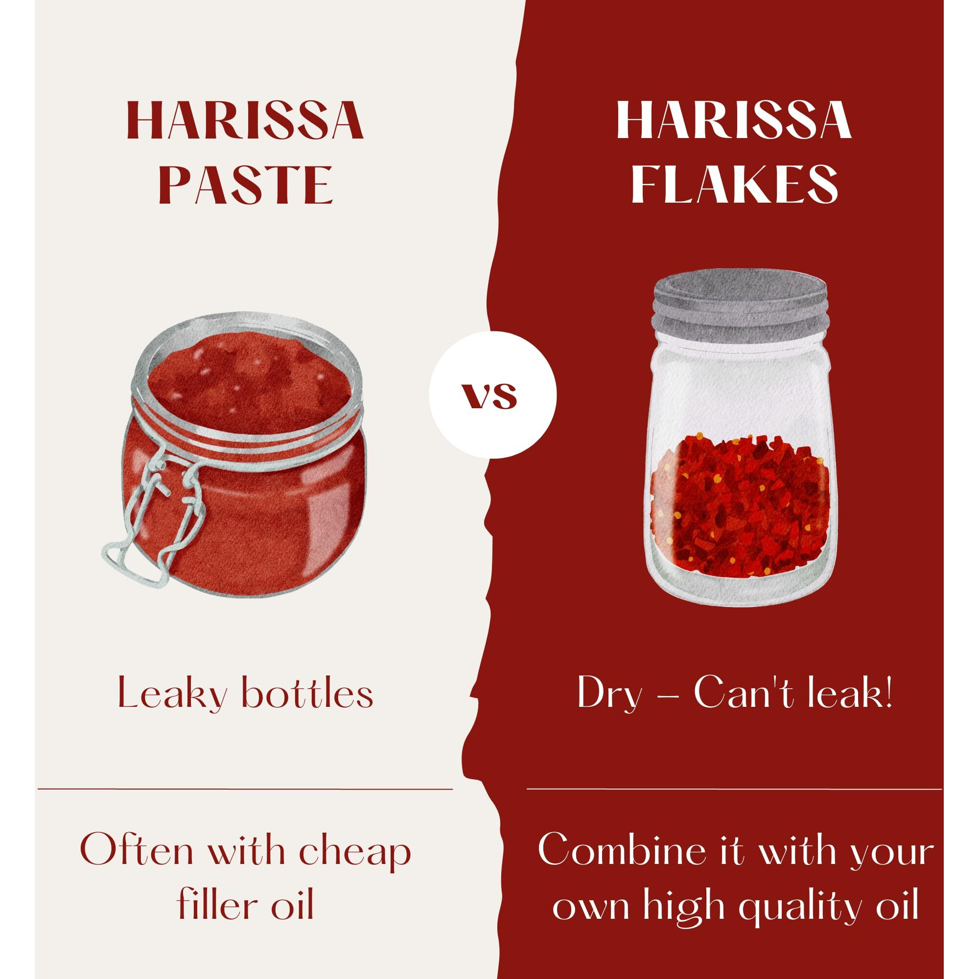 Premium Rose Harissa Spice A Beautifully Crafted Blend Of Peppers And Organic Rose Petals - Exclusive Small Batch Blend - 2 Oz (3 Packages)