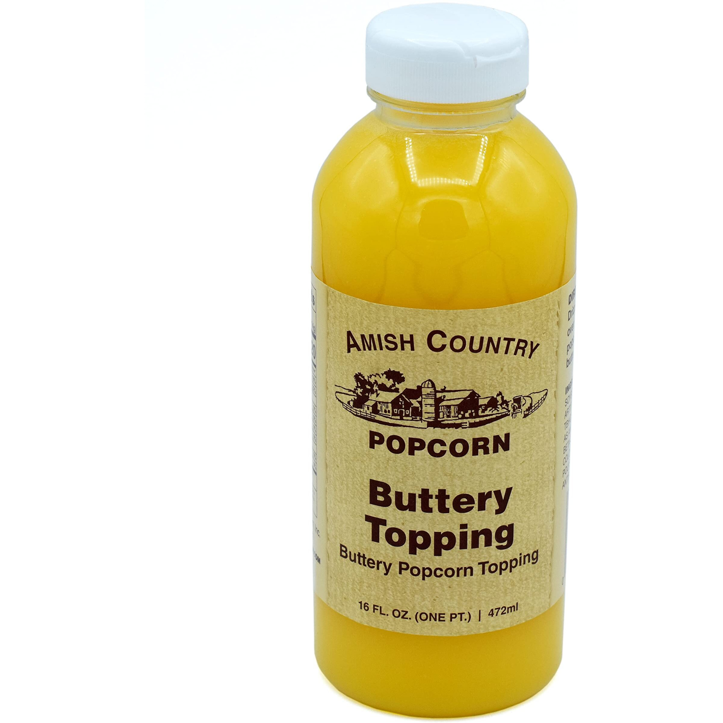 Amish Country Popcorn | Seasoning And Topping Variety Pack | Buttery Topping - 16 Oz And Ballpark Buttersalt Popcorn Salt - 6 Oz