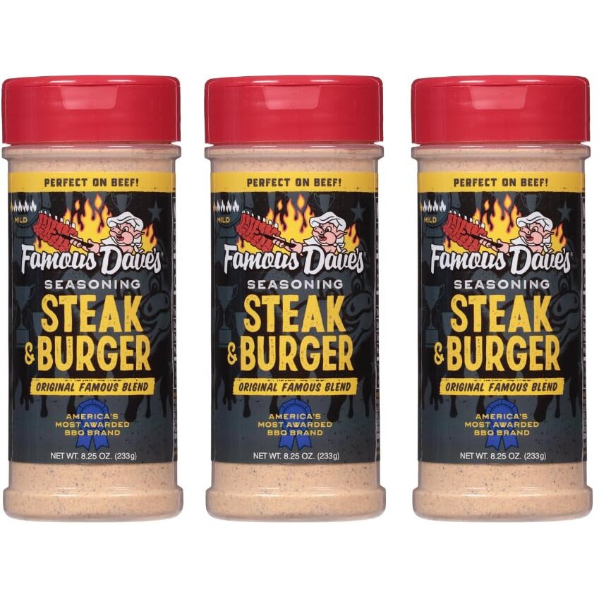Famous Dave's - 3 Pck, Steak & Burger Seasoning (24.75 Oz.)