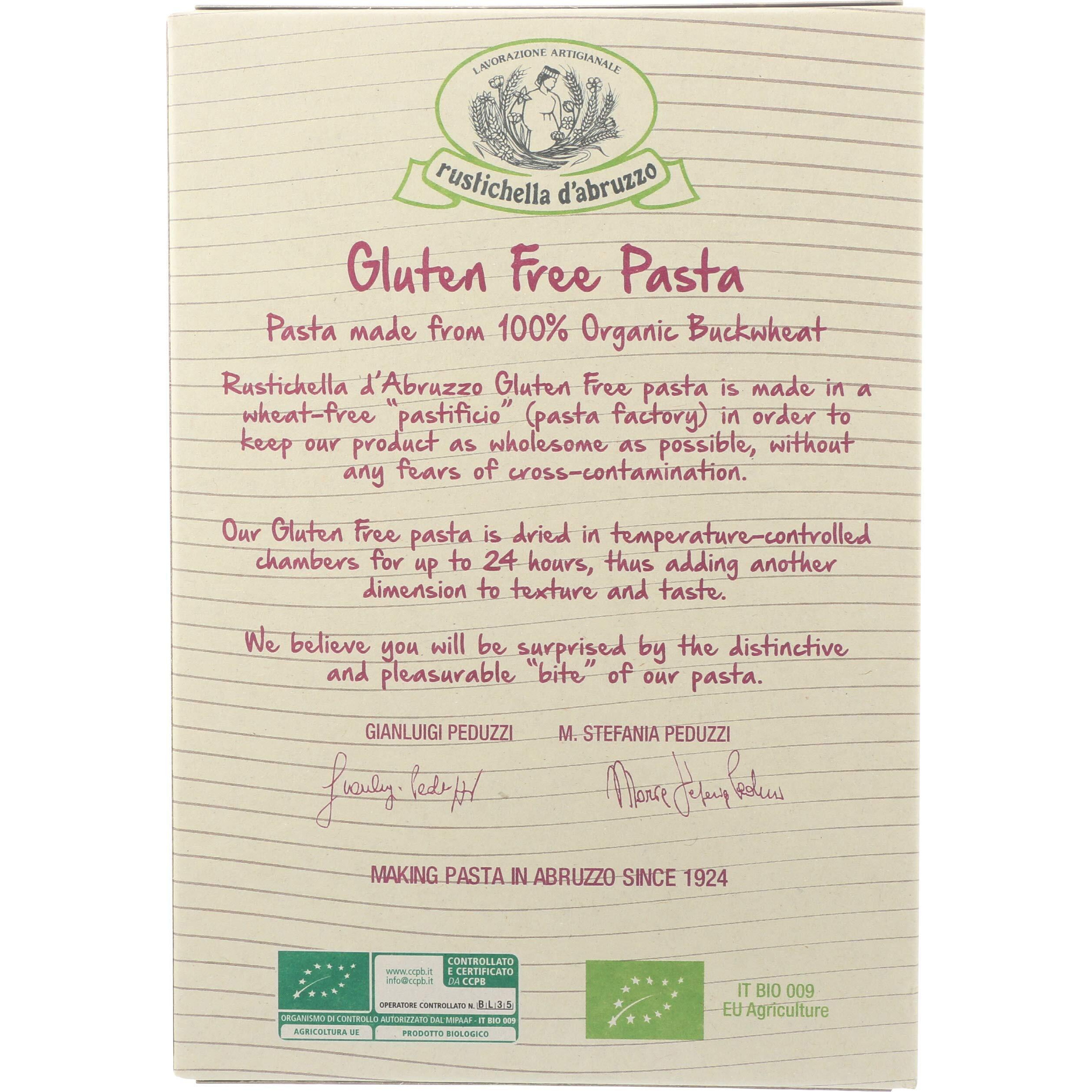 Rustichella D'Abruzzo Organic Gluten Free Buckwheat Tortiglioni, 8.8 Ounce (Pack Of 3)