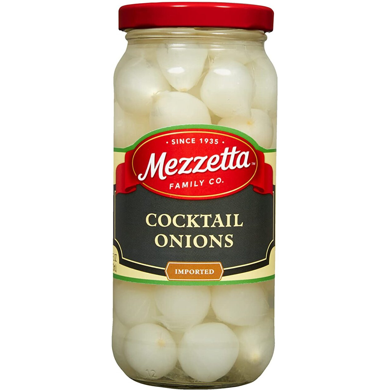 Mezzetta Cocktail Onions | Gluten Free, Keto, Kosher | 16 Fluid Ounce Jar (Pack Of 6)