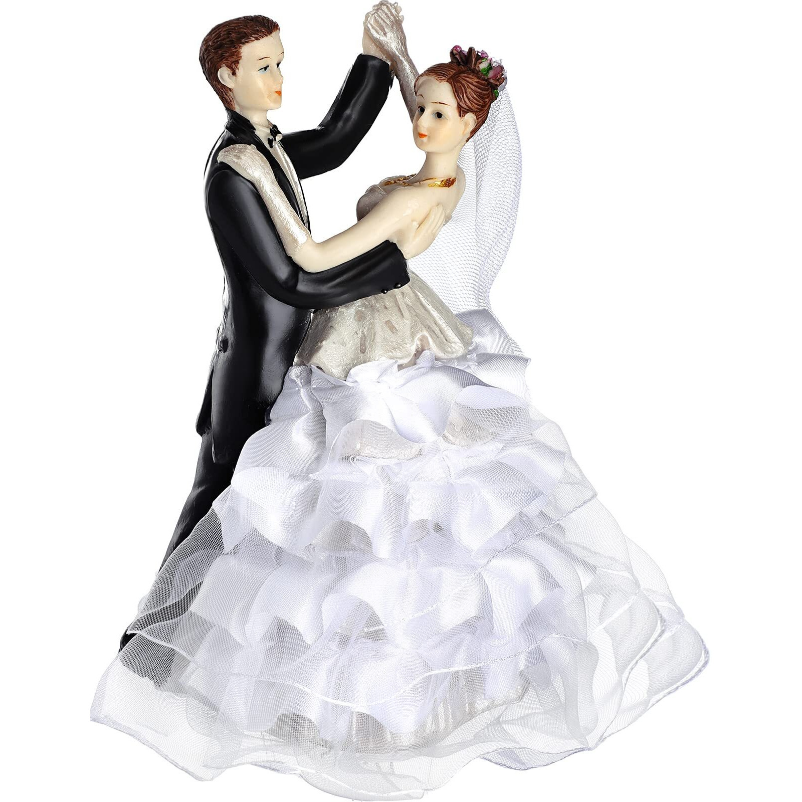 Sotiff Wedding Cake Toppers Bride And Groom Dancing Figurines Cake Topper Wedding Cake Decorations For Wedding And Engagement Party Fun Wedding Couple Figurines Gifts (Dancing Together)