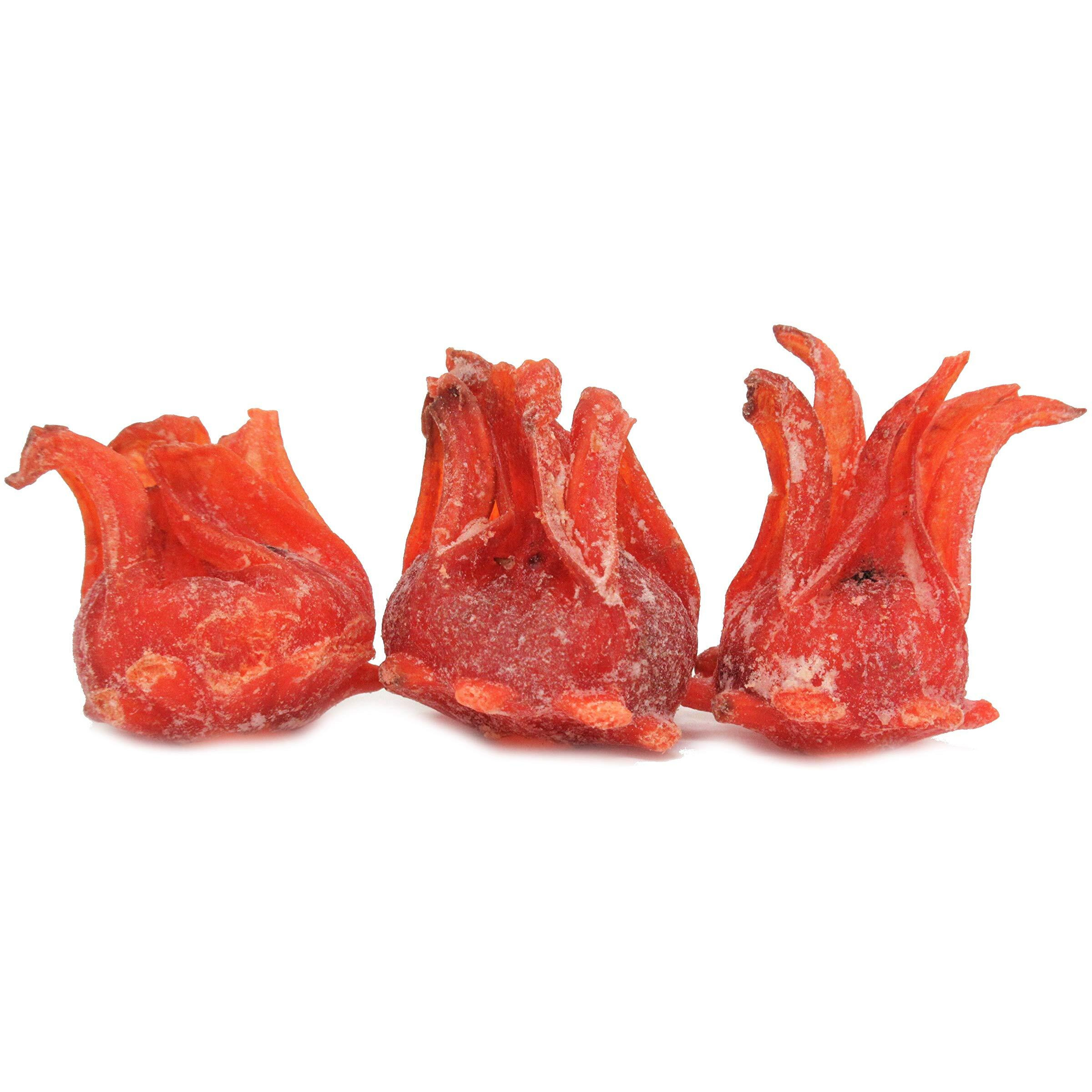 Dried Candied Hibiscus Flower By Its Delish, 1.1 Lb Bulk Bag | Edible Flowers For Cocktail Garnish Dehydrated Fruit | Vegan & Kosher