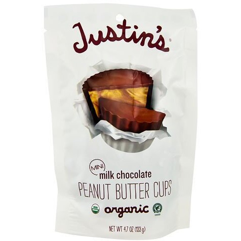 Justin's Organic Mini Peanut Butter Cups Milk Chocolate -- 4.7 Oz - 2 Pc