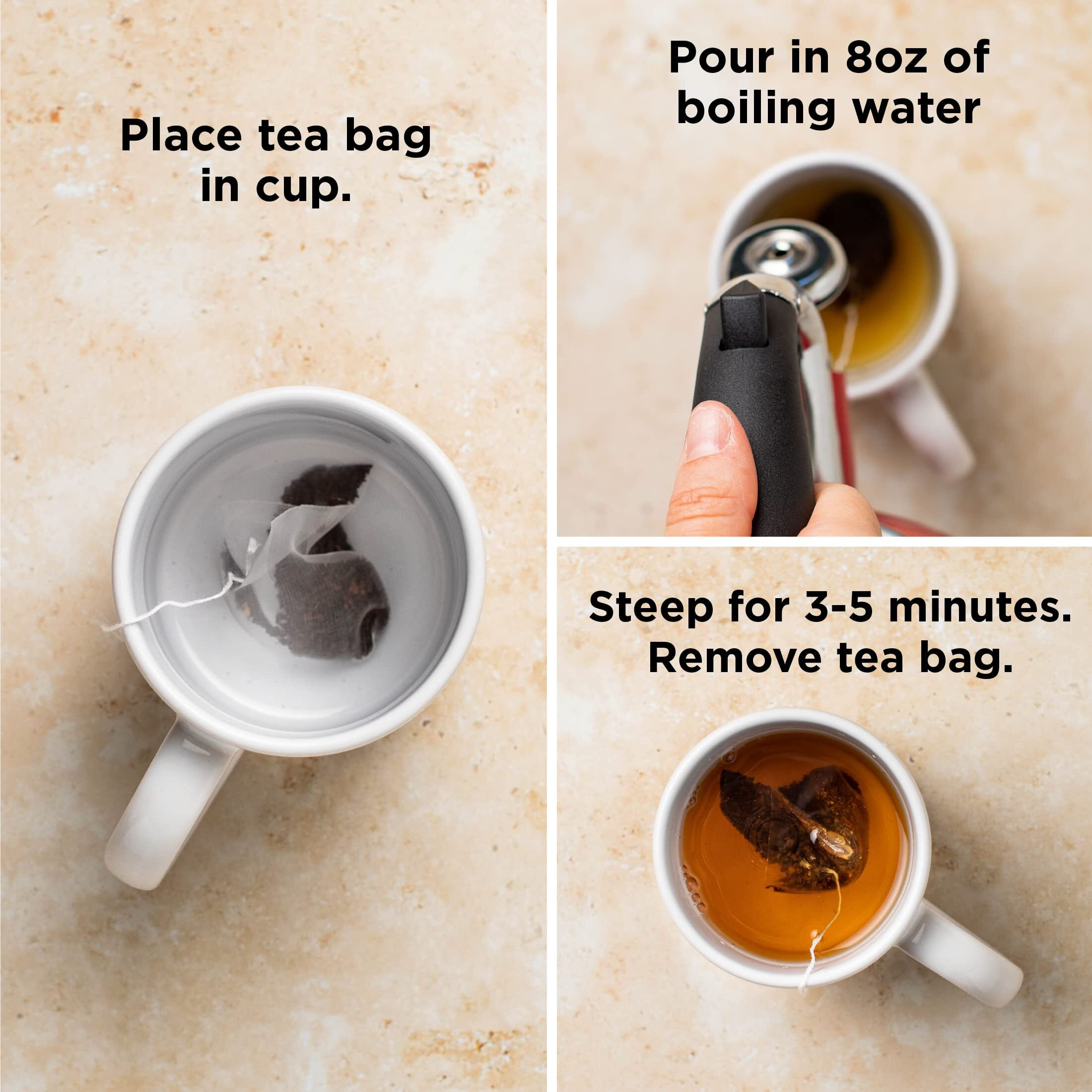 Red Rose English Breakfast Tea Specially Blended Strong Robust Black Tea With 50 Individually Wrapped Tea Bags Per Box (Pack Of 6) Contains Caffeine Brew Hot Full Flavored Black Tea In The English Tradition