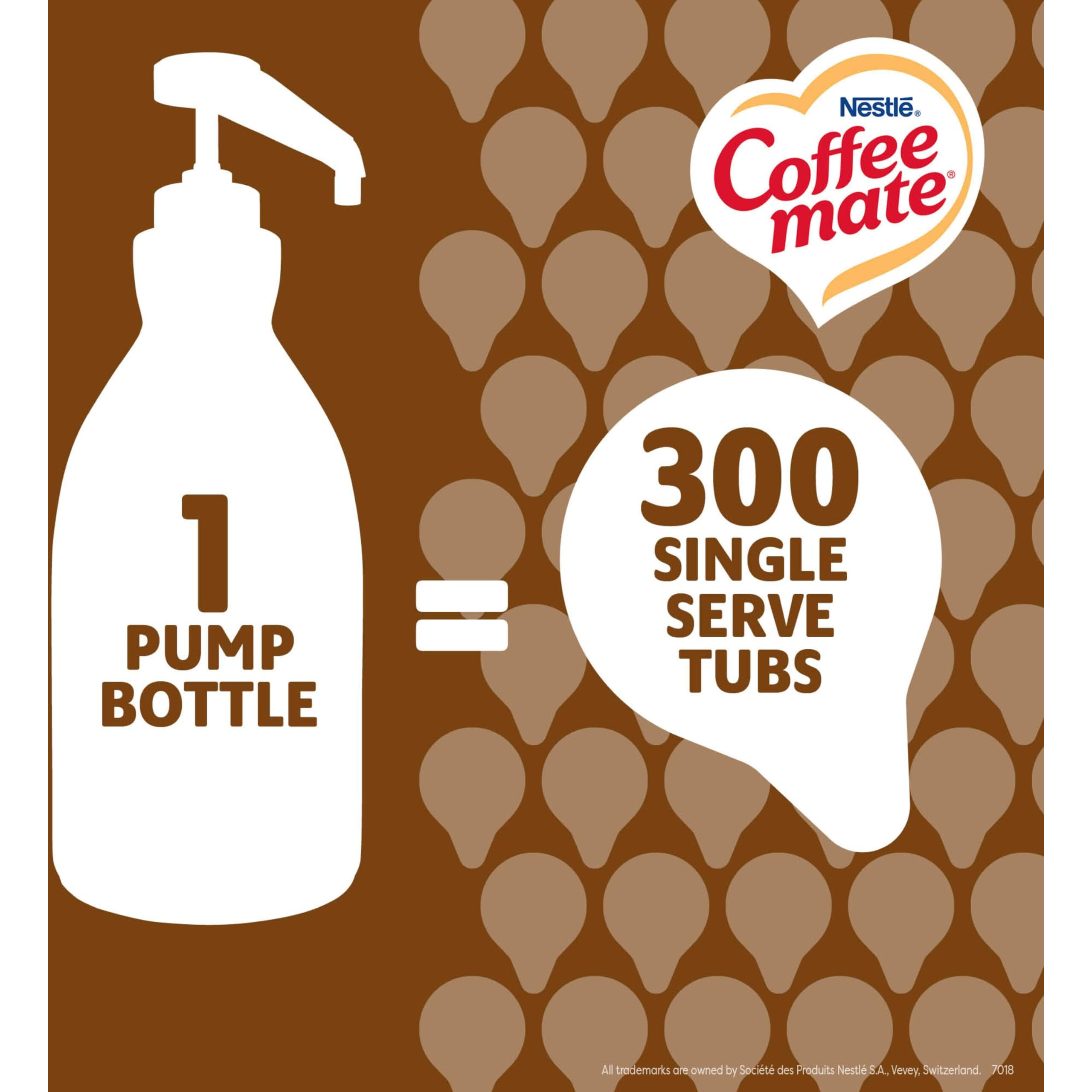 Nestle Coffee Mate Coffee Creamer, Snickers, Concentrated Liquid Pump Bottle, Non Dairy, No Refrigeration, 50.7 Fl Oz (Pack Of 2)