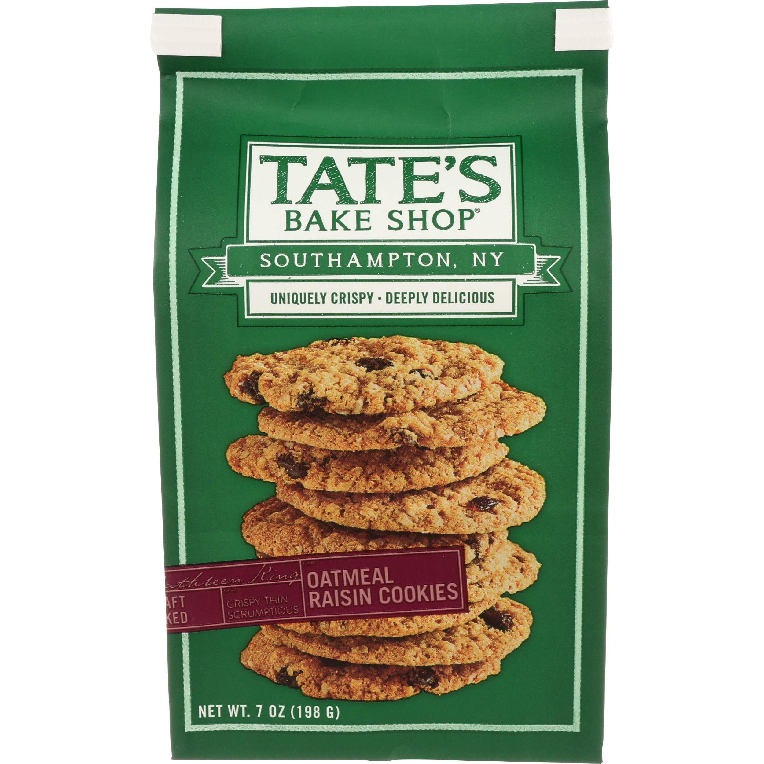 Tates Cookies Oatmeal Raisin, 7 Oz