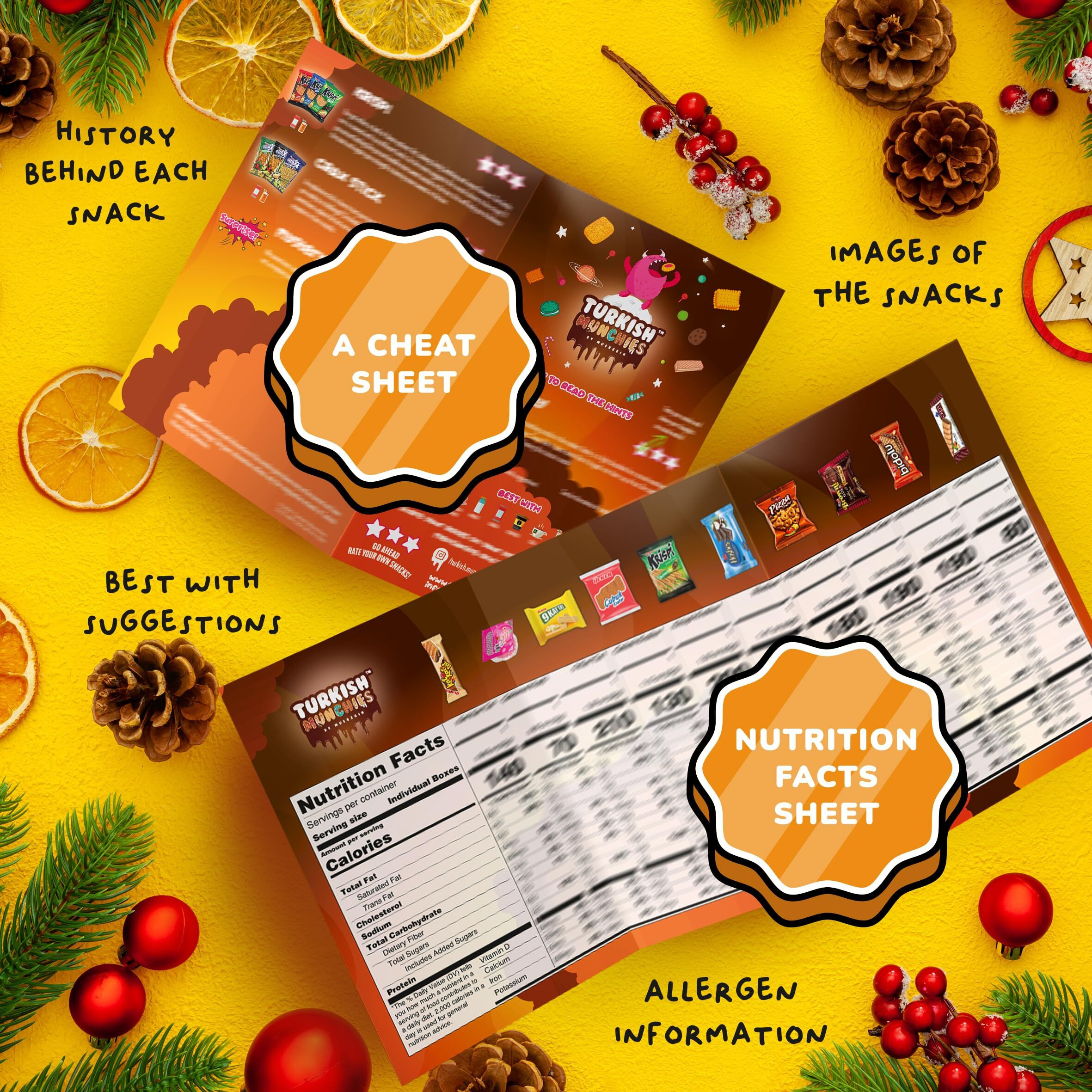Midi International Snack Box | Premium Exotic Foreign Snacks | Unique Snack Food Gifts Included | Try Extraordinary Turkish Snacks | Candies From Around The World | 12 Full-Size + 1 Bonus Snacks