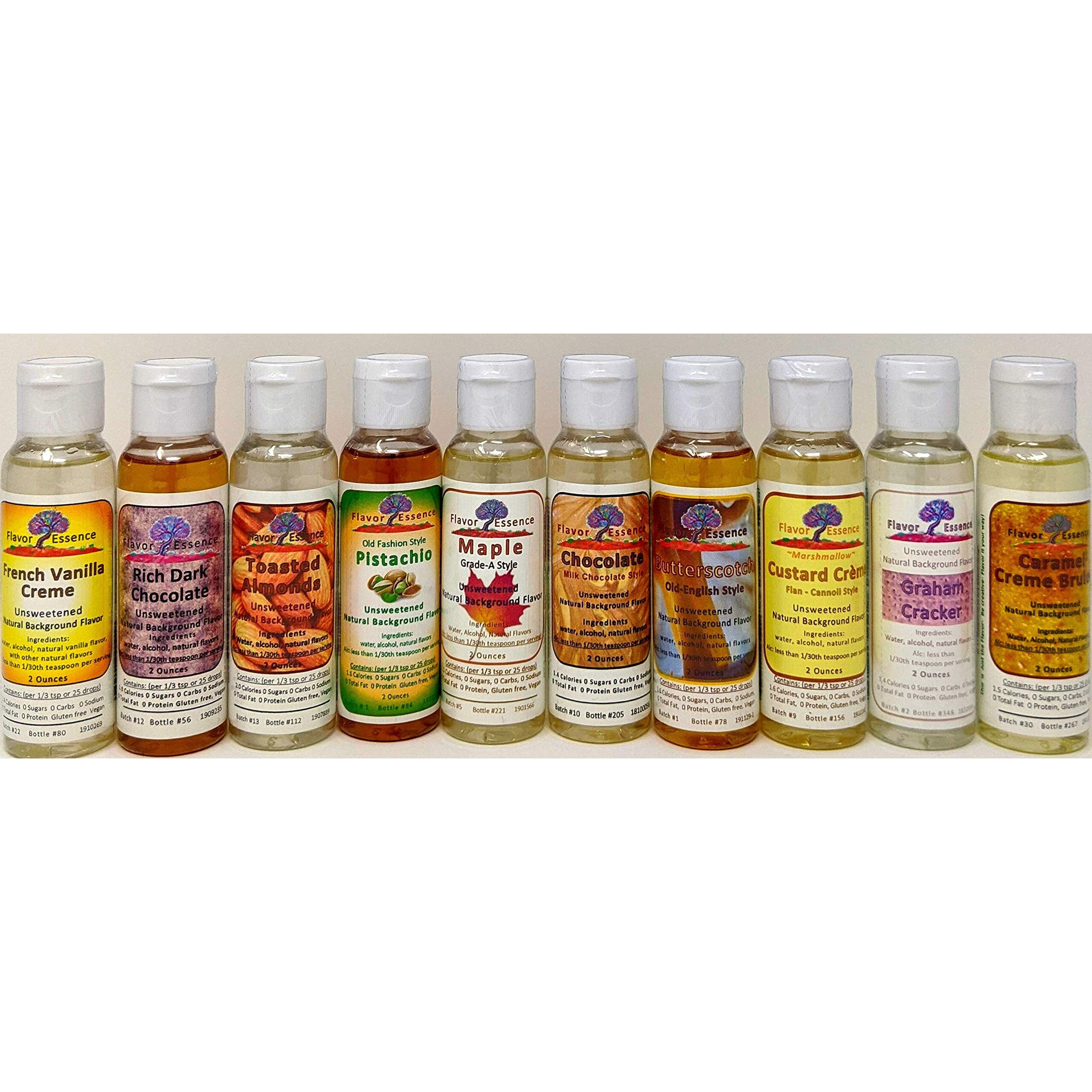 Flavor Essence Custom 5 Pack Case -Unsweetened Natural Flavors ~Any Combination Of Flavors You Want.