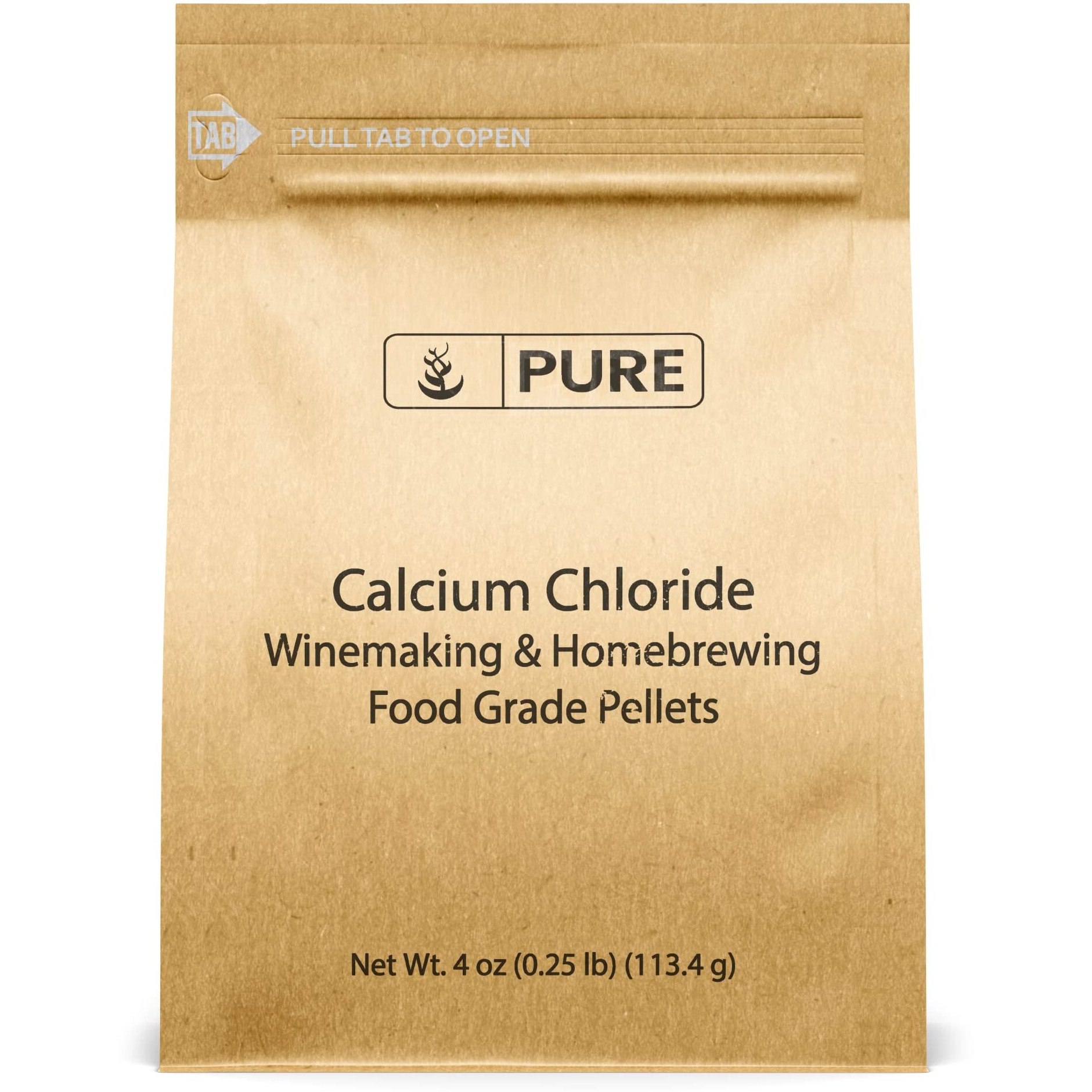 Pure Original Ingredients Calcium Chloride (4 Oz) Food Safe, For Wine Making, Home Brew, & Cheese Making