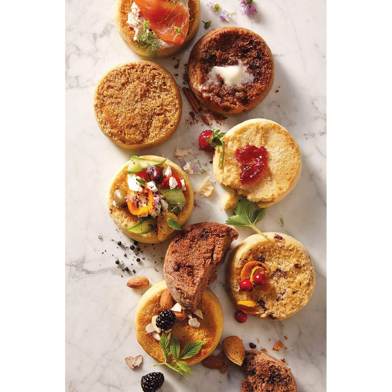 Wolferman's Favorite Flavors English Muffin Sampler, Breakfast Gift, Toasted, Gourmet, Muffins