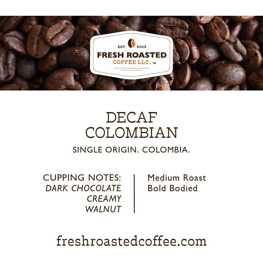 Fresh Roasted Coffee, Decaf Colombian, Pre-Ground Fractional Packs, 2.25 Ounce, 36 Count