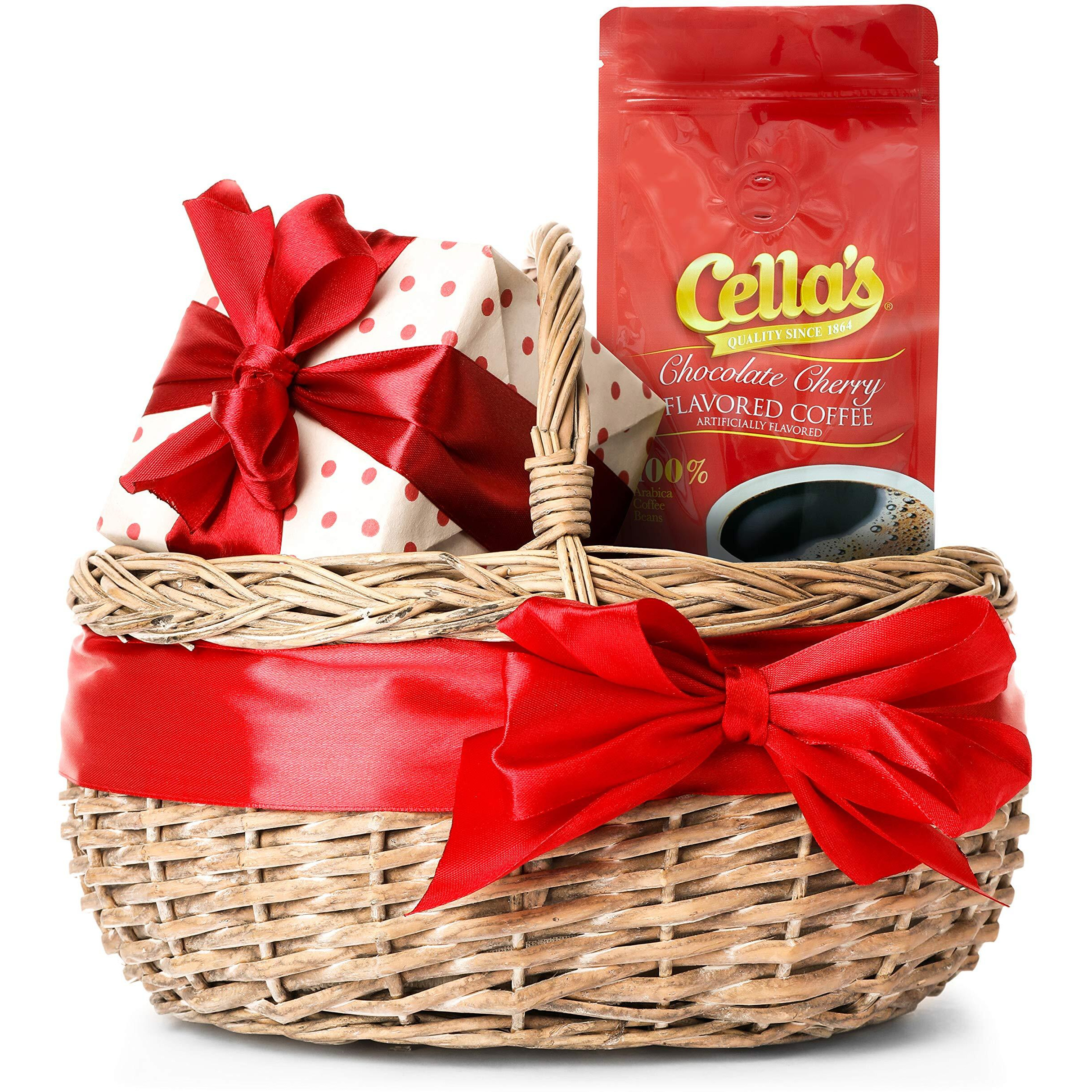 Cella's Coffee Flavored Ground Coffee - Premium Arabica, Chocolate Cherry, (12 Ounce)