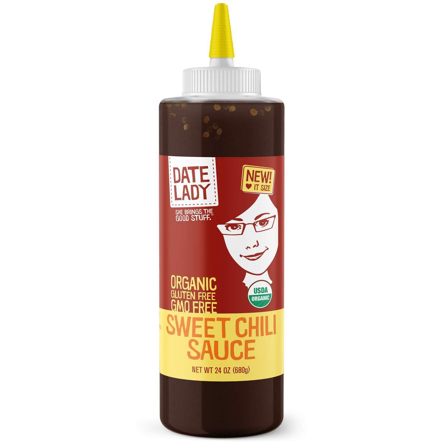 Date Lady Organic Sweet Chili Sauce | No Corn Syrup Or Cane Sugar | No Added Flavors Or Msg (24 Oz) Use In Stir Fry Vegetables, Dip Spring Rolls, Or Add Flavor To Your Chicken.