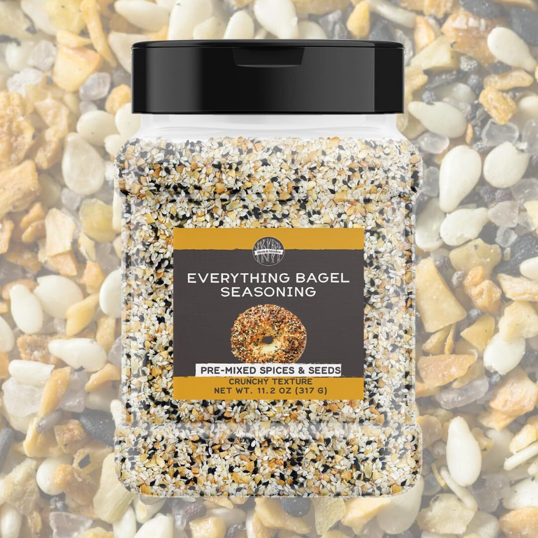 Birch & Meadow Everything Bagel Seasoning, 11.2 Oz, Pre-Mixed Spices & Seeds, Crunchy Texture