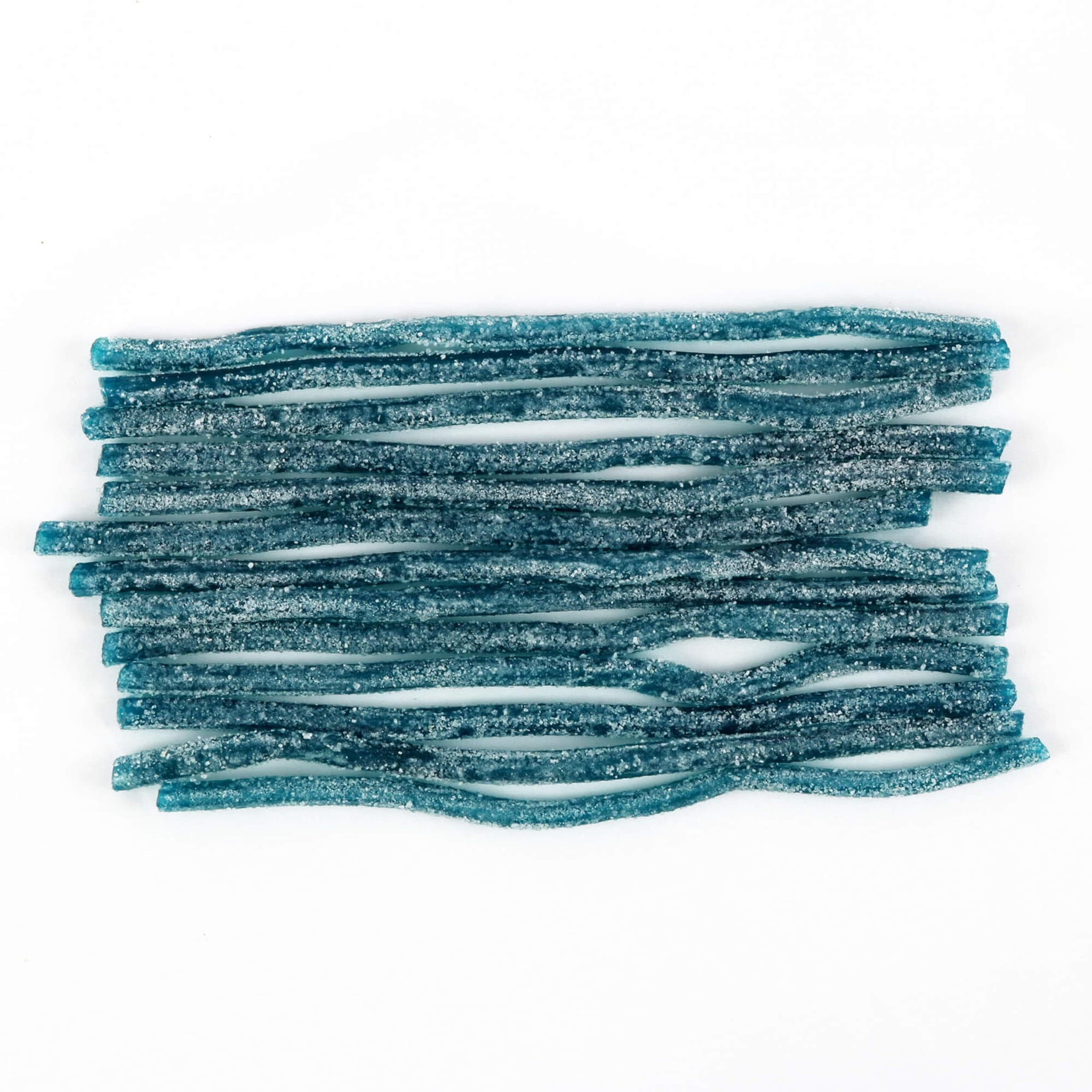 Sour Punch Straws, Blue Raspberry Fruity Flavor, Soft & Chewy Candy, 4.5Oz Tray (24 Pack)