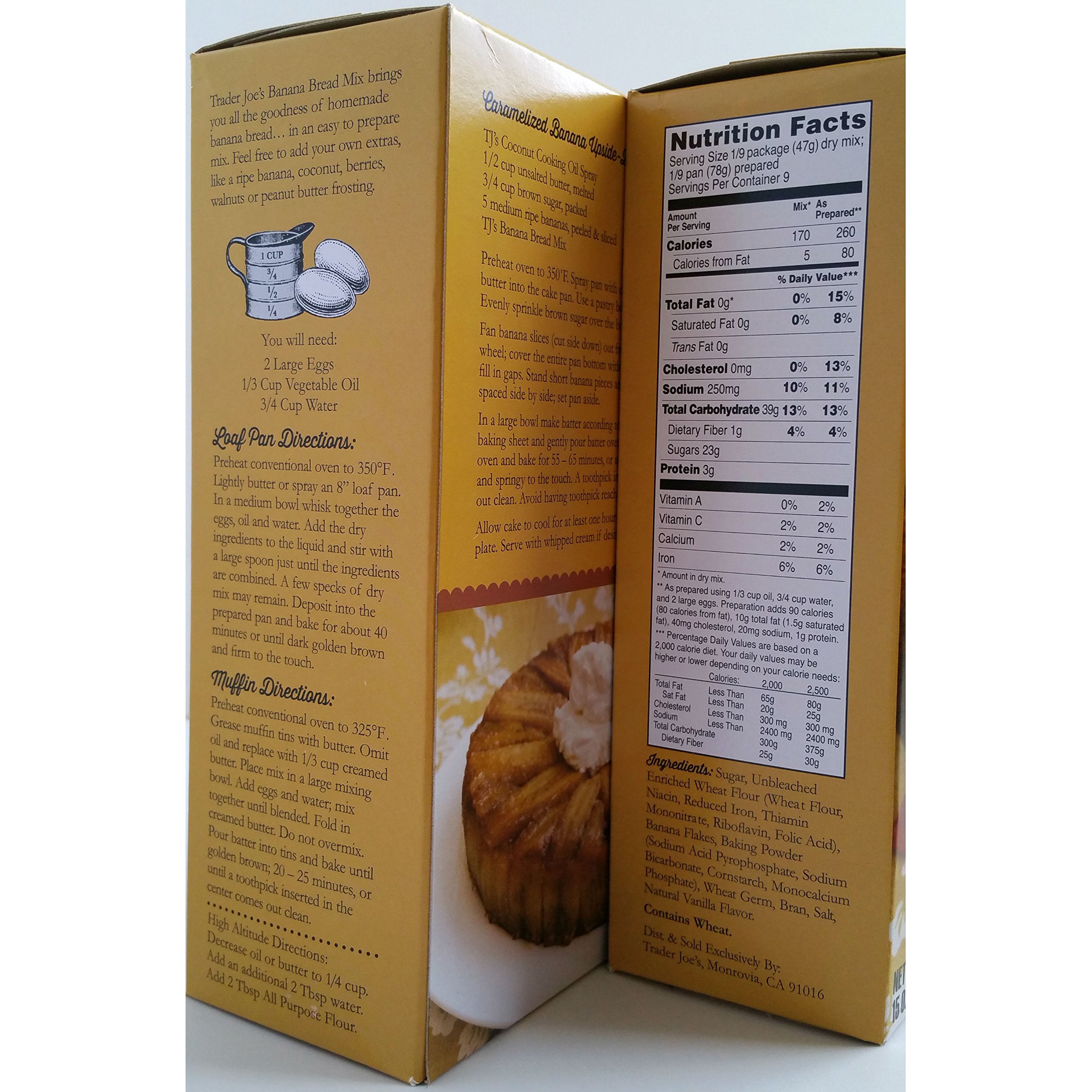 Trader Joe's - Banana Bread Mix - Net Wt. 15 Oz (425G) - 2 Boxes