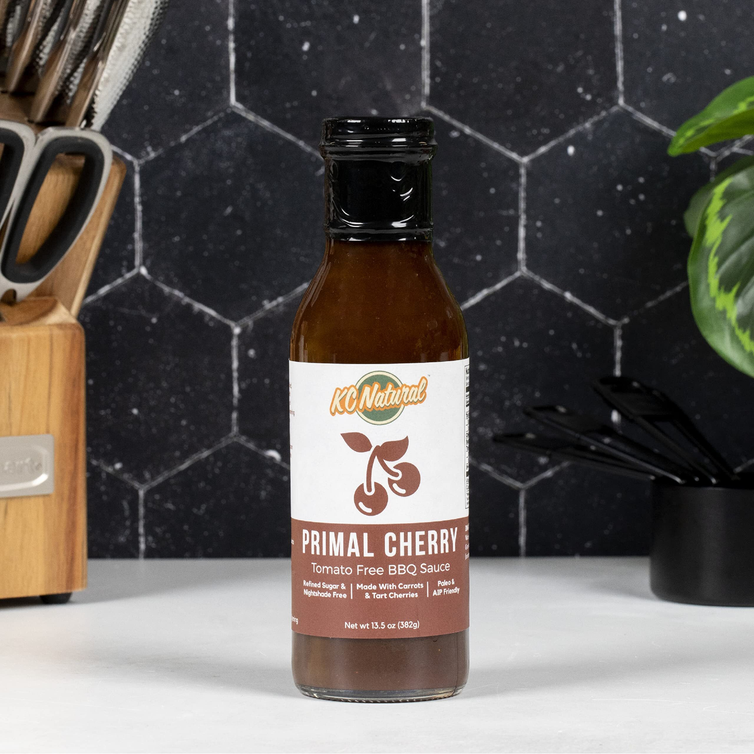 Kc Natural - Paleo Aip Barbecue Sauce, Primal Cherry, 14 Oz (1 Pack)