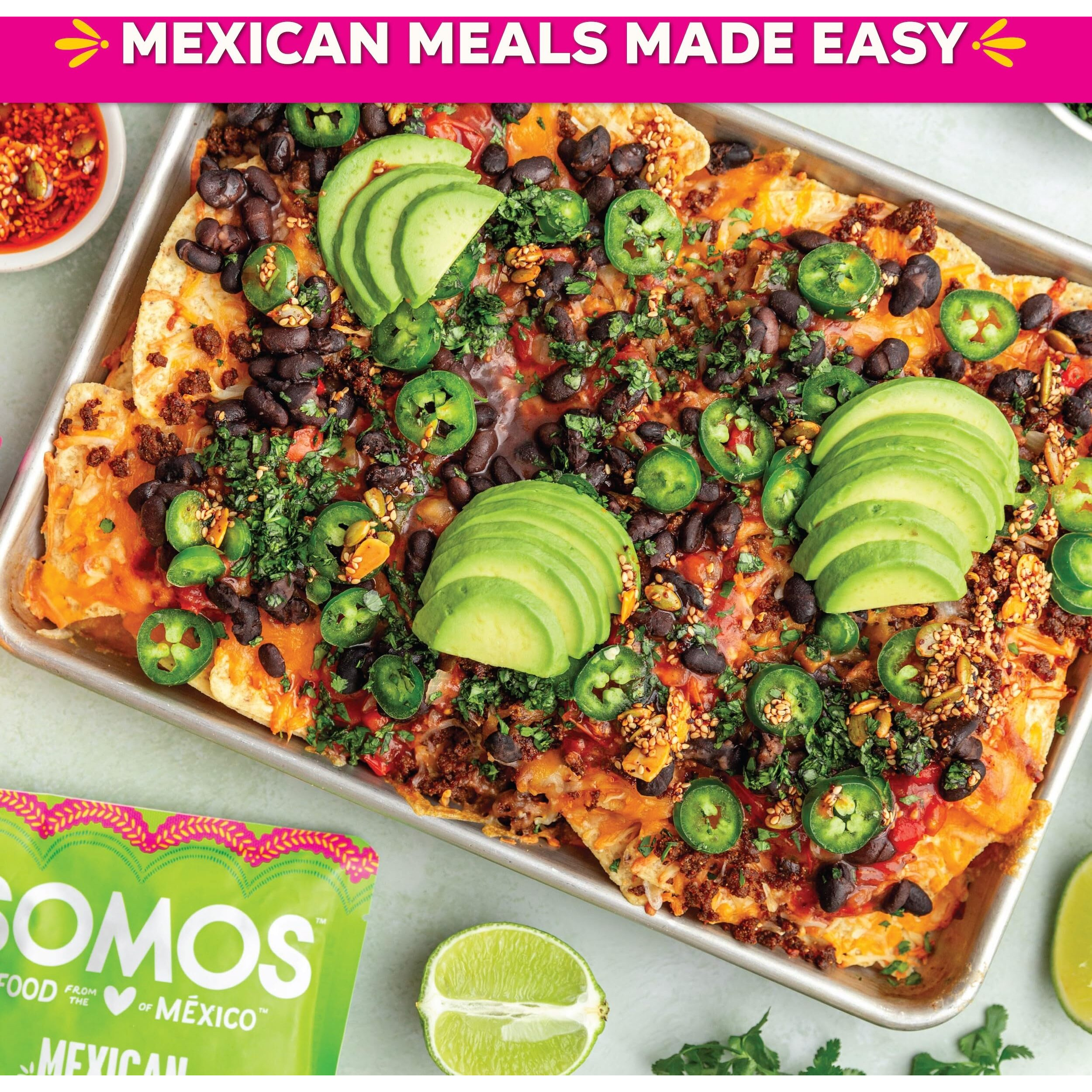 Somos Mexican Black Beans - Gluten Free, Non-Gmo, Vegan & Microwavable Meals Ready To Eat - Delicious, Healthy & Convenient - Perfect For Tacos, Tostadas & More | 10 Oz (Pack Of 6)