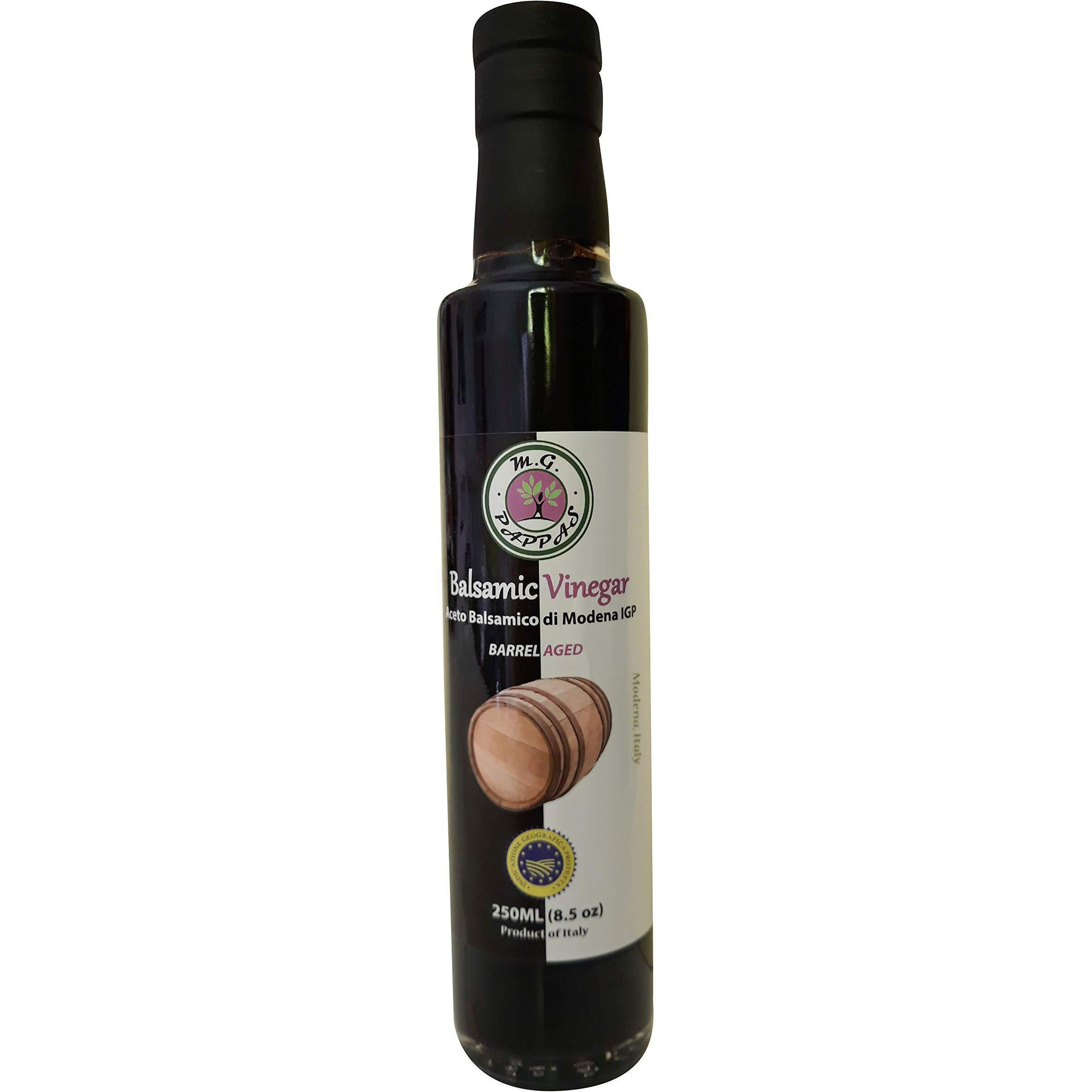 M.G. Pappas Balsamic Vinegar From Italy - Gourmet Balsamic Italian Vinegar - A Great Addition To Vinaigrettes, Salads & Dressings - No Preservatives, No Added Sugar, No Additives - 8.5 Fl Oz (250Ml)