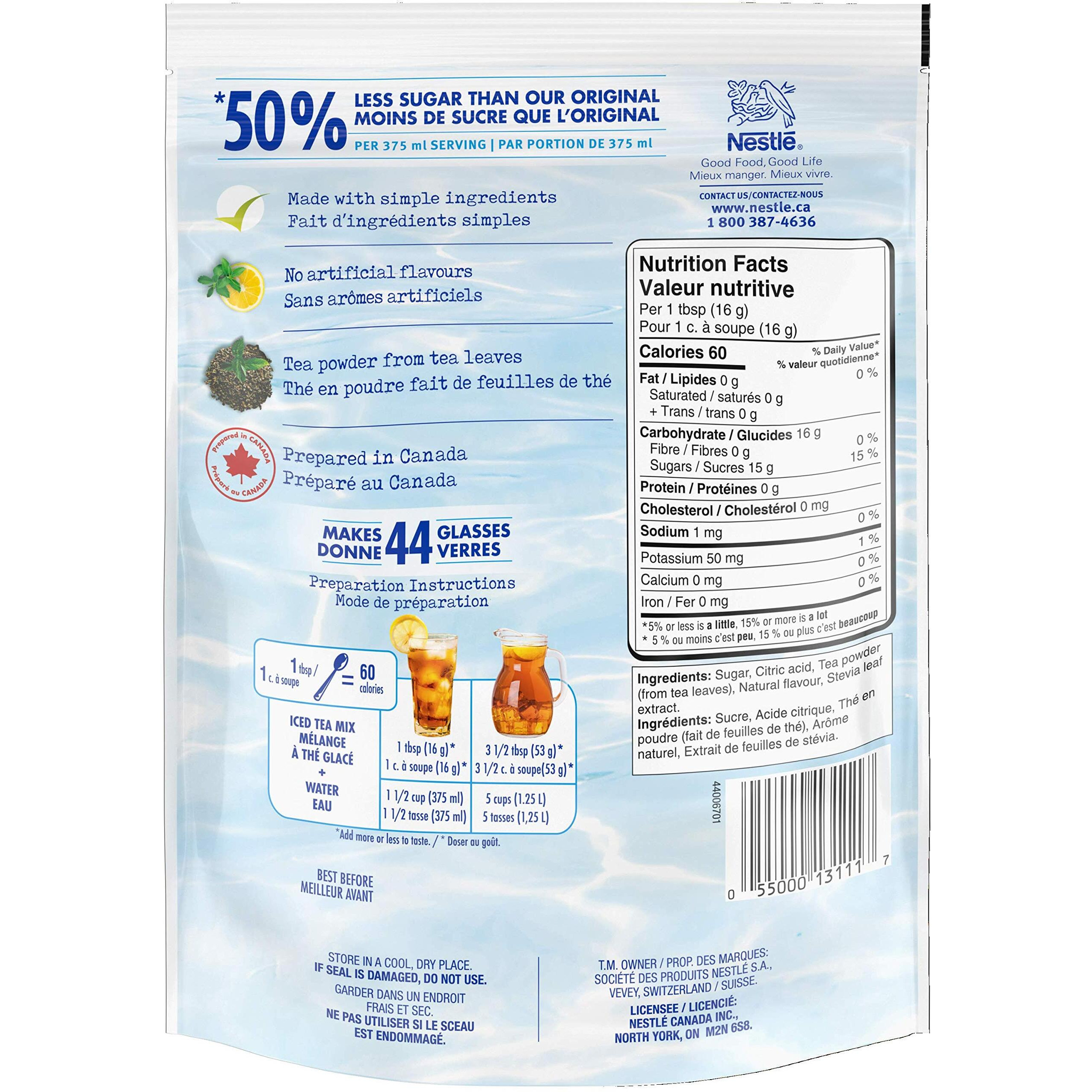 Nestea Lemon Iced Tea Mix, 715G/25.2 Oz., Pouch (Imported From Canada)