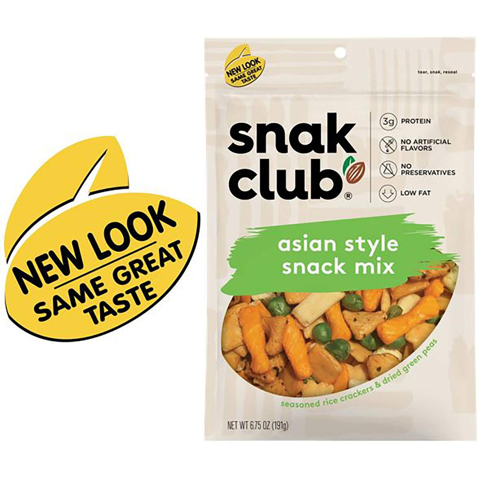 Snak Club Asian Style Snack Mix, 6.75 Ounce (Pack Of 6)