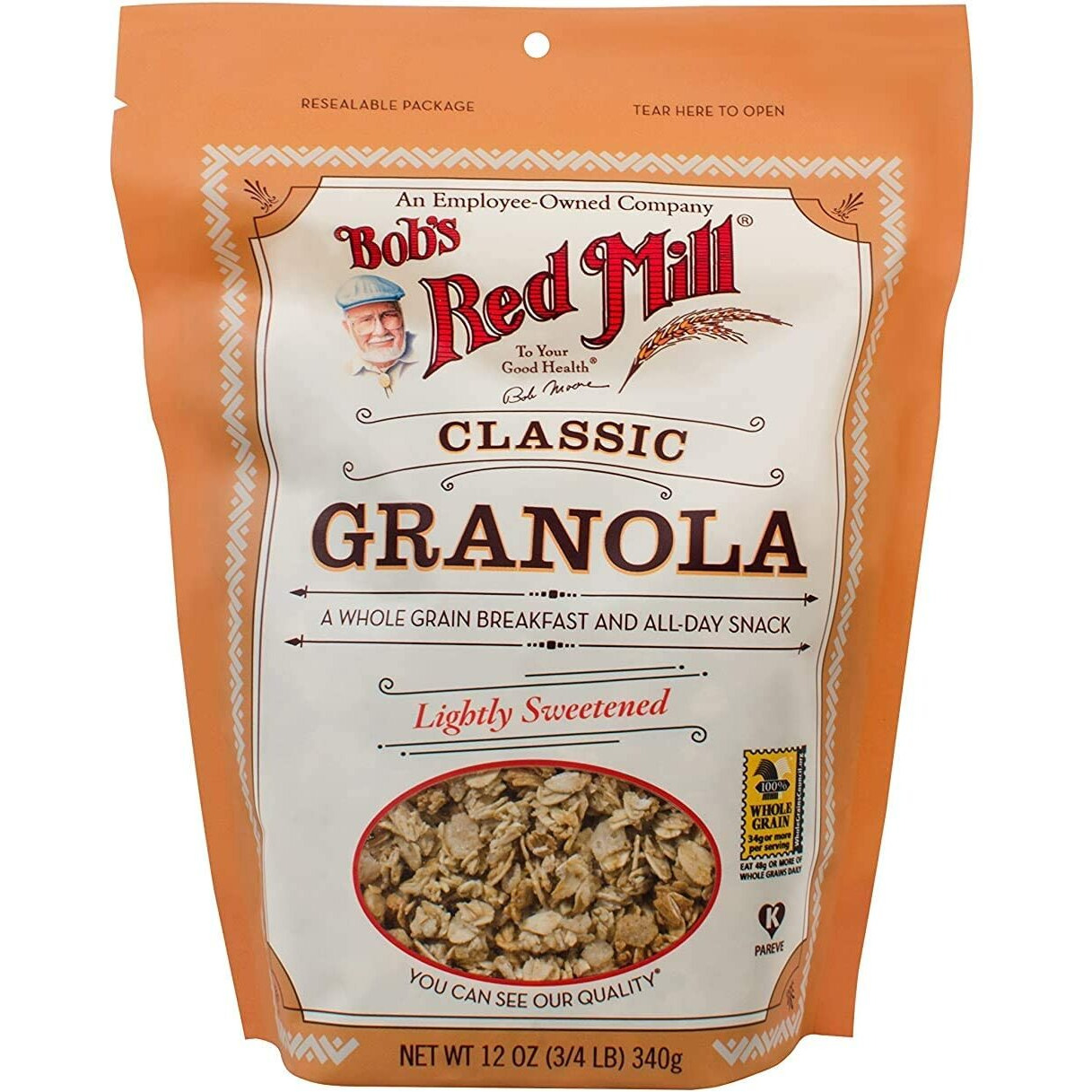 Bob's Red Mill Original Whole Grain No Fat Granola - 12 Oz - 2 Pk