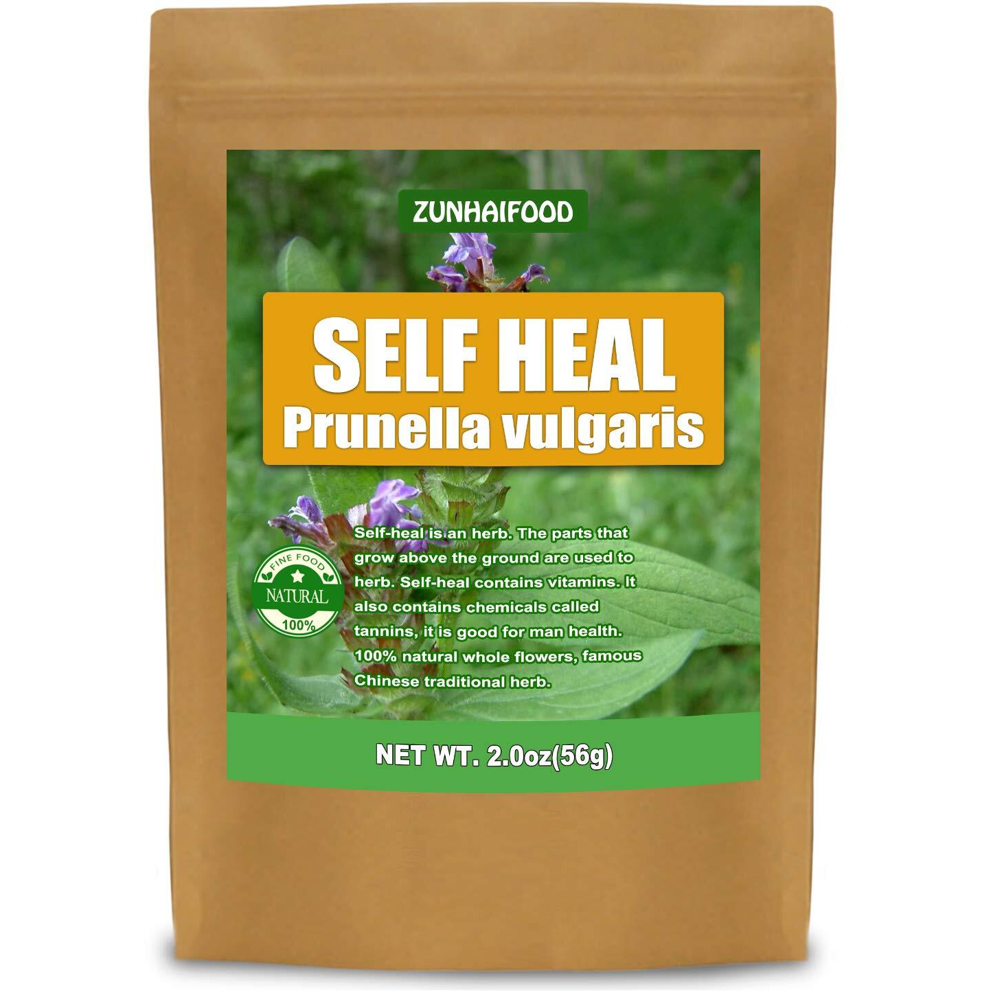 Dried Whole Self Heal Herbs, Natual Pure Self Heal, 2.0Oz