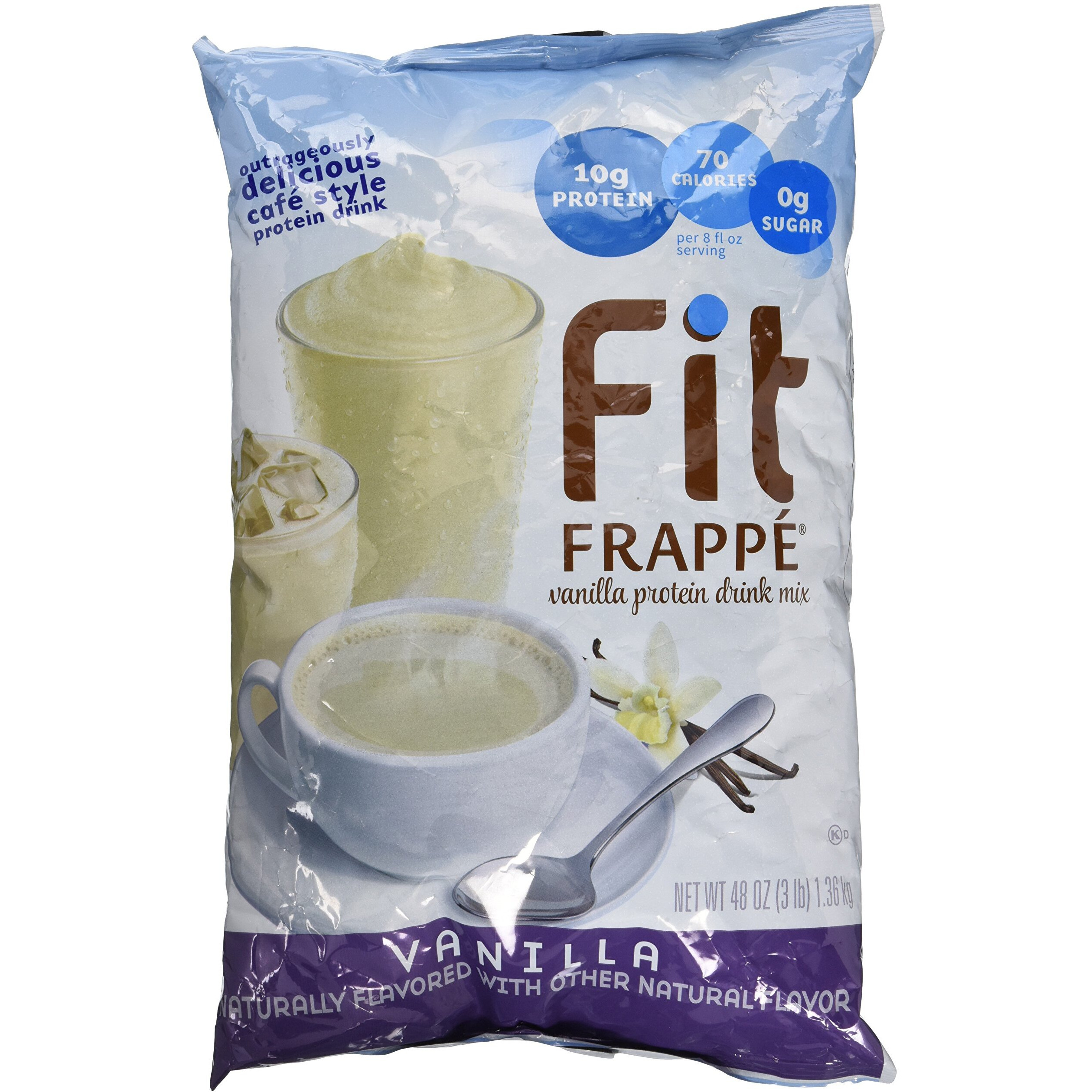 Big Train Fit Frappe Vanilla Protein Shake Beverage Mix, 3.0 Pound