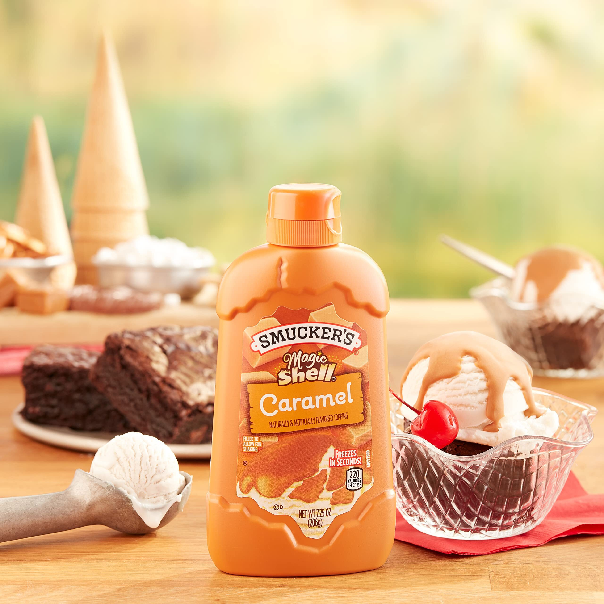 Smucker's Magic Shell Caramel Flavored Topping, 7.25 Ounces (Pack Of 8)