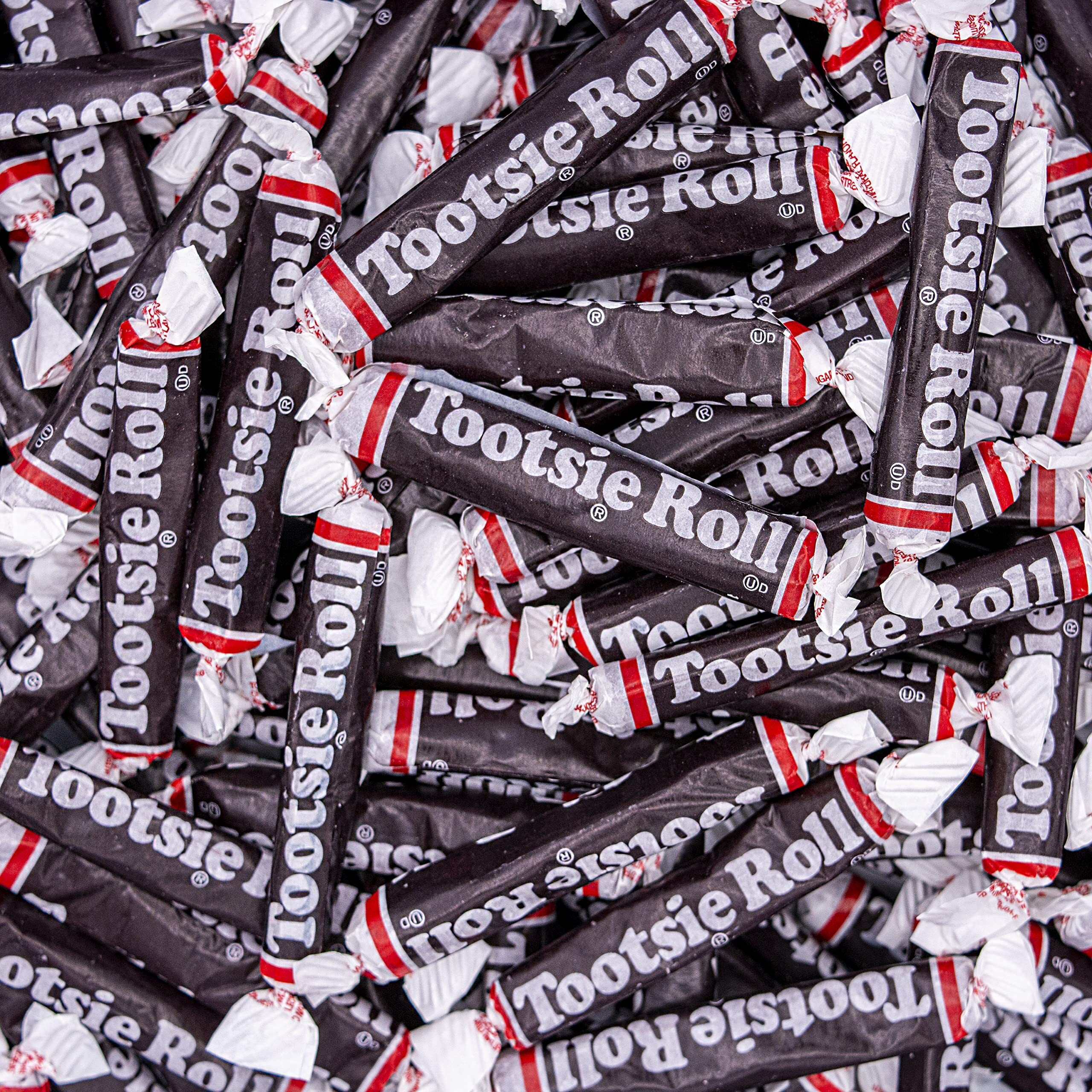 Tootsie Roll Twists Chocolate Candy - 1 Pound | Tootsie Rolls Chocolate Long Individually Wrapped Candy, Bulk Pack