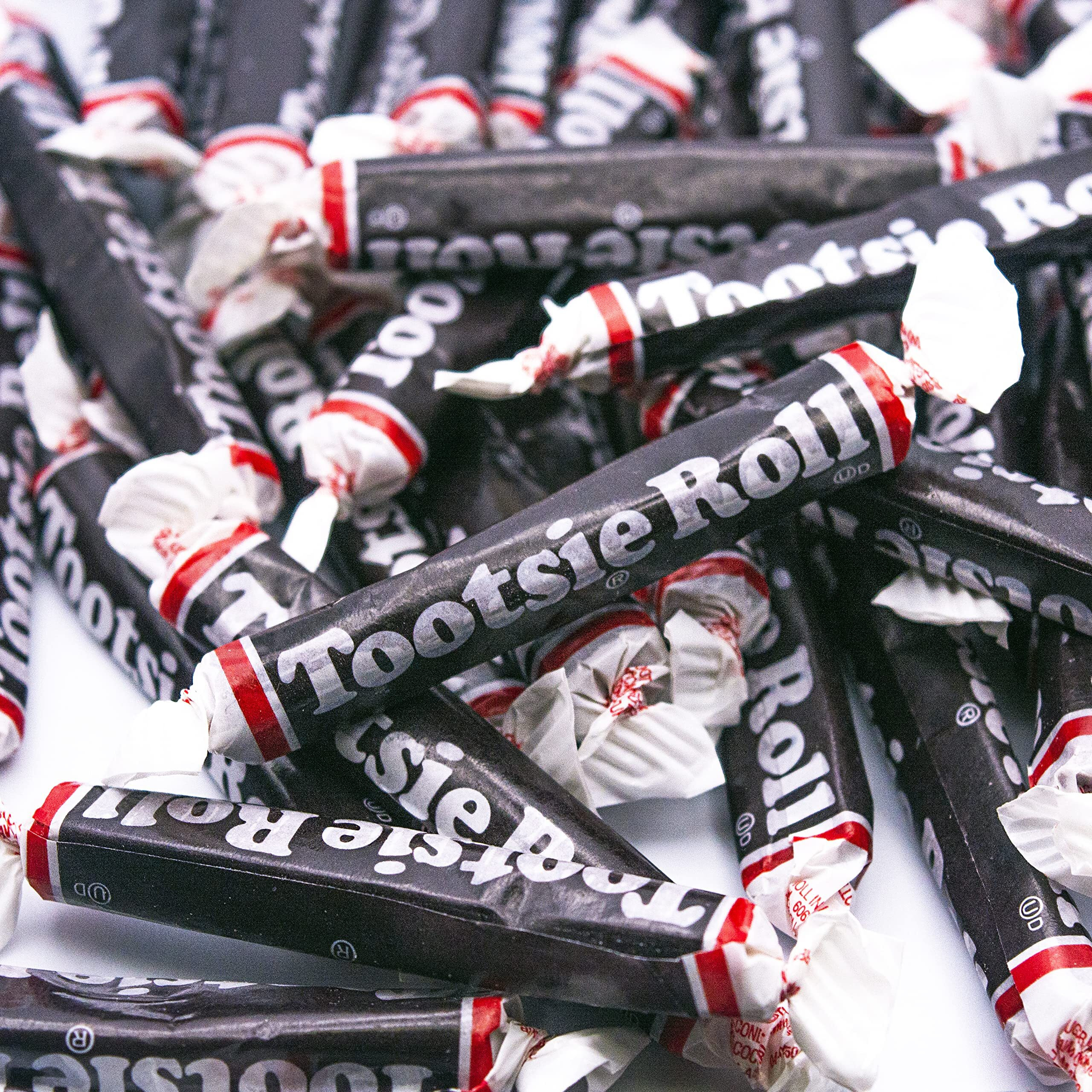 Tootsie Roll Twists Chocolate Candy - 1 Pound | Tootsie Rolls Chocolate Long Individually Wrapped Candy, Bulk Pack