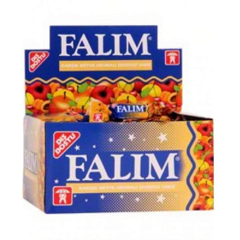 Sugarless Falim Plain Gum Fruit Mix Flavoured (Individually Wrapped 100 Pieces)