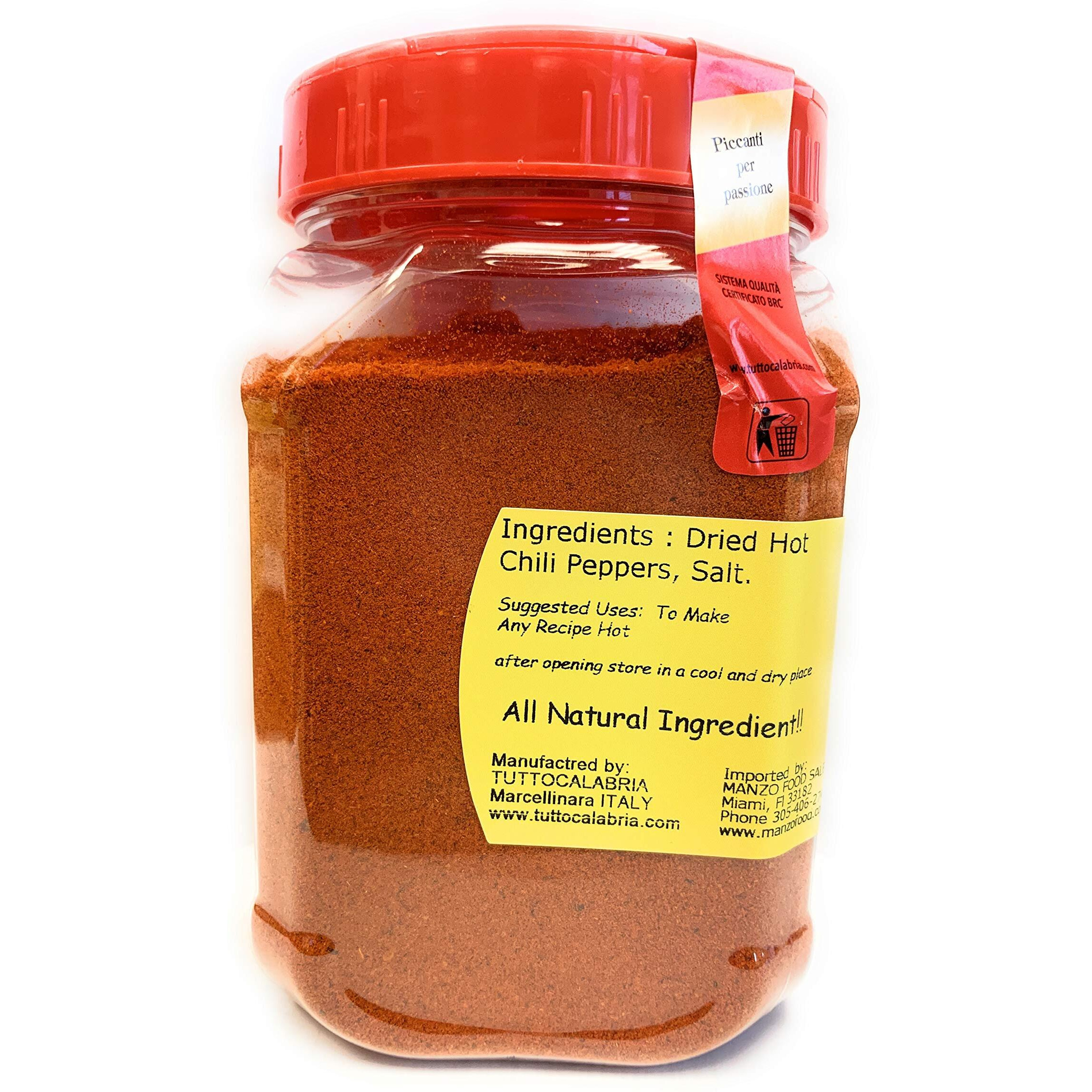 Chili Powder, Calabrian Hot Chili Powder, Spicy Italian Seasoning, 350 G (12.3 Oz) All Natural, Non-Gmo, Product Of Italy, Tuttocalabria