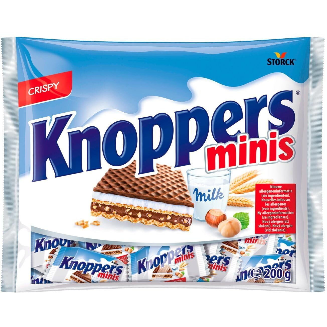 Knoppers Mini Milk And Hazelnut Cream Wafer -1 Bag